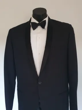 1970s Shawl Neck Tuxedo Jacket by Glenford - 38L