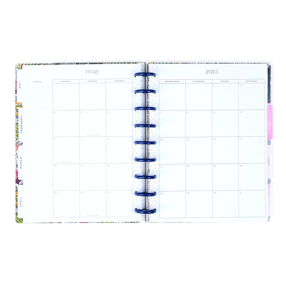 2025 Wallpaper Menagerie Planner - Classic Checklist Layout - 12 Months