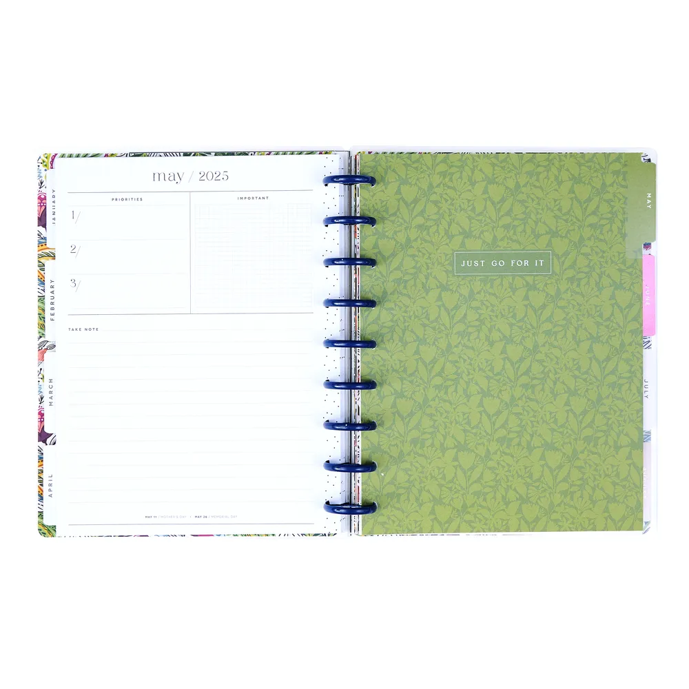 2025 Wallpaper Menagerie Planner - Classic Checklist Layout - 12 Months