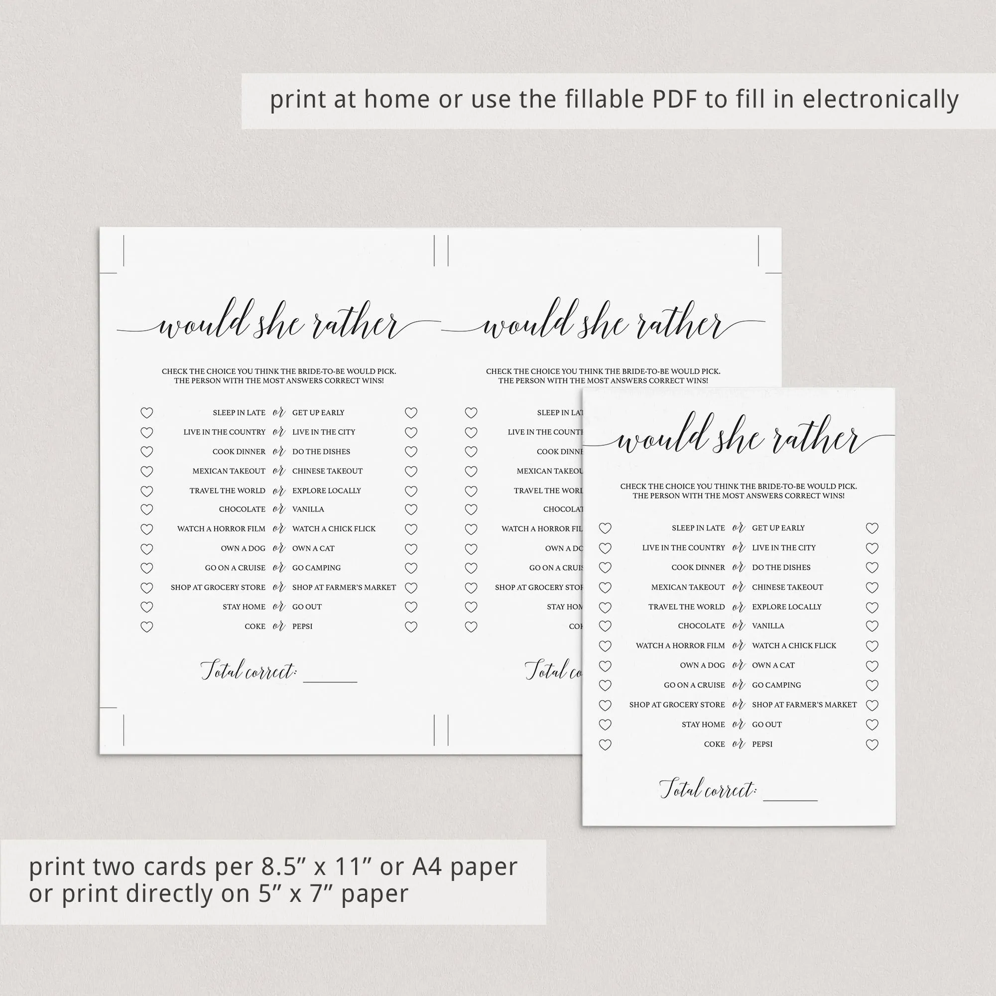 4 Virtual Bridal Shower Games Minimalist