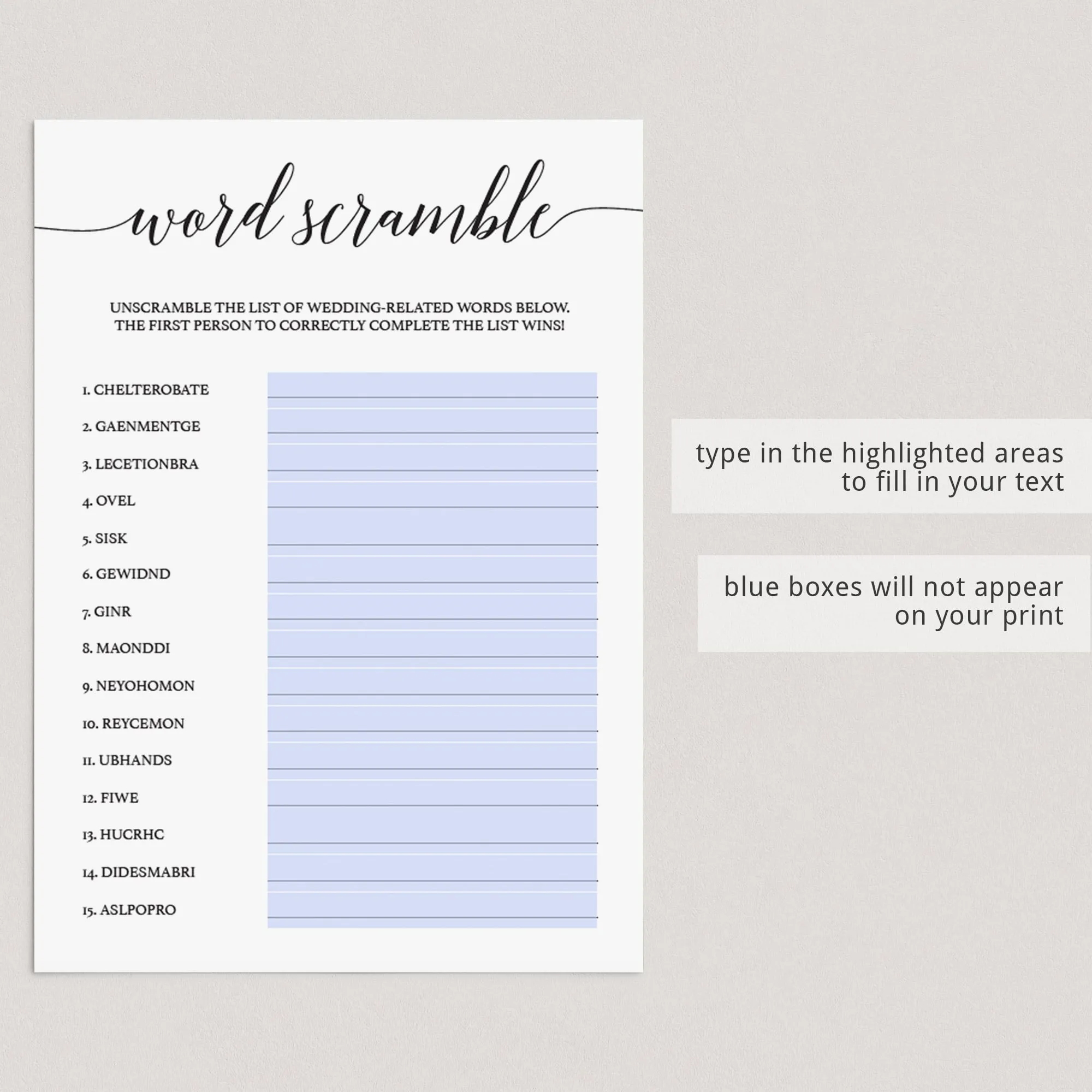 4 Virtual Bridal Shower Games Minimalist