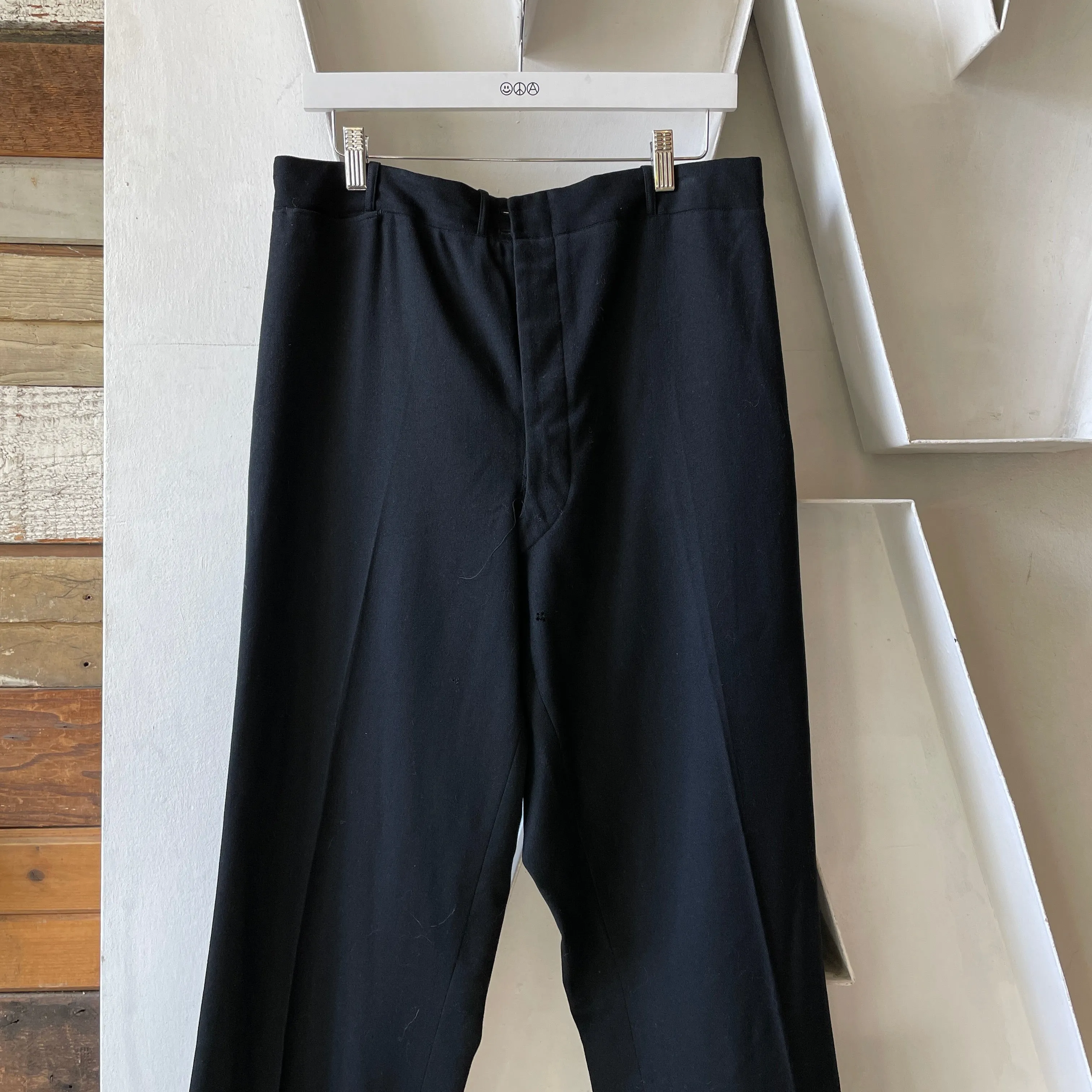 40’s Side Stripe Wool Trousers - 33” x 32”