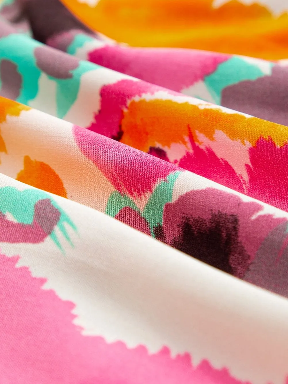 Abstract Print Maxi Dress