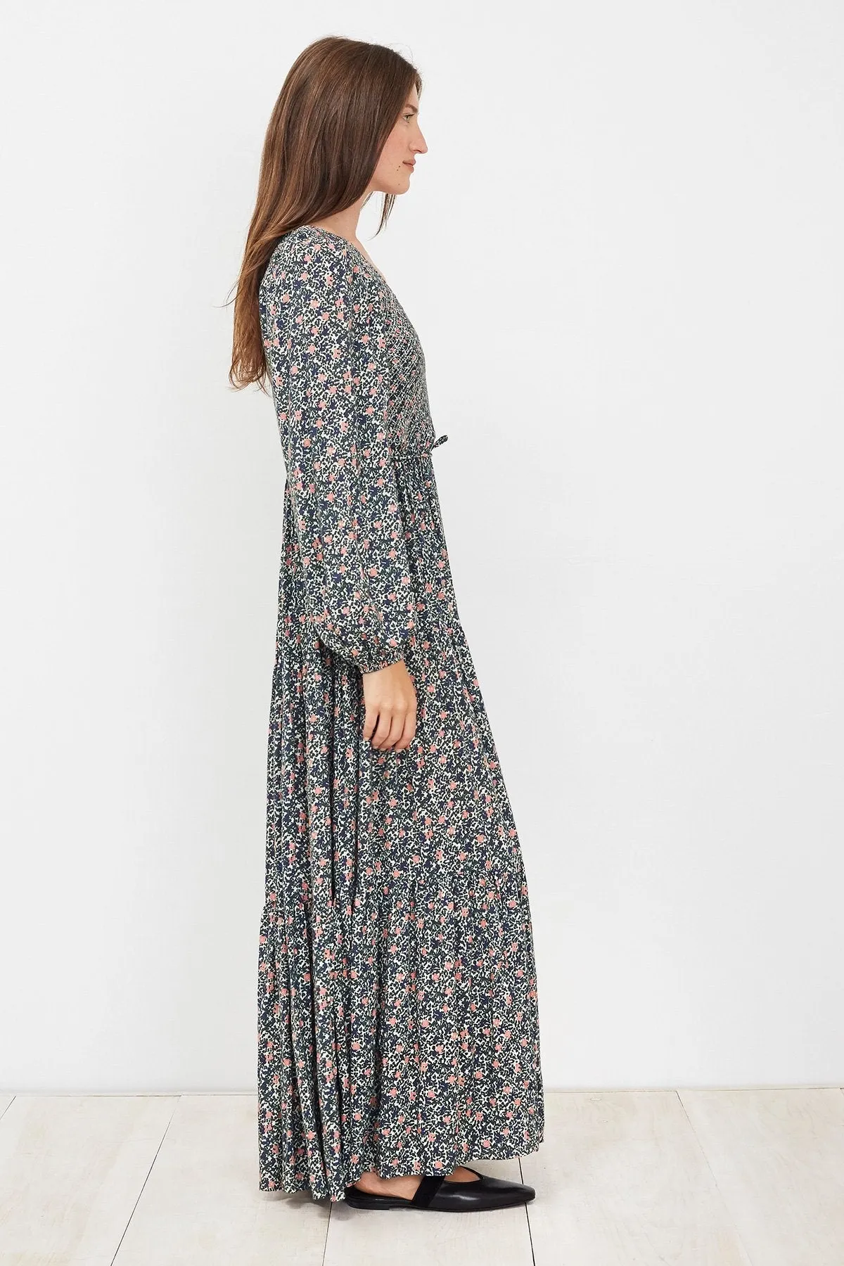 Apiece Apart Olivias Smocked Maxi Dress