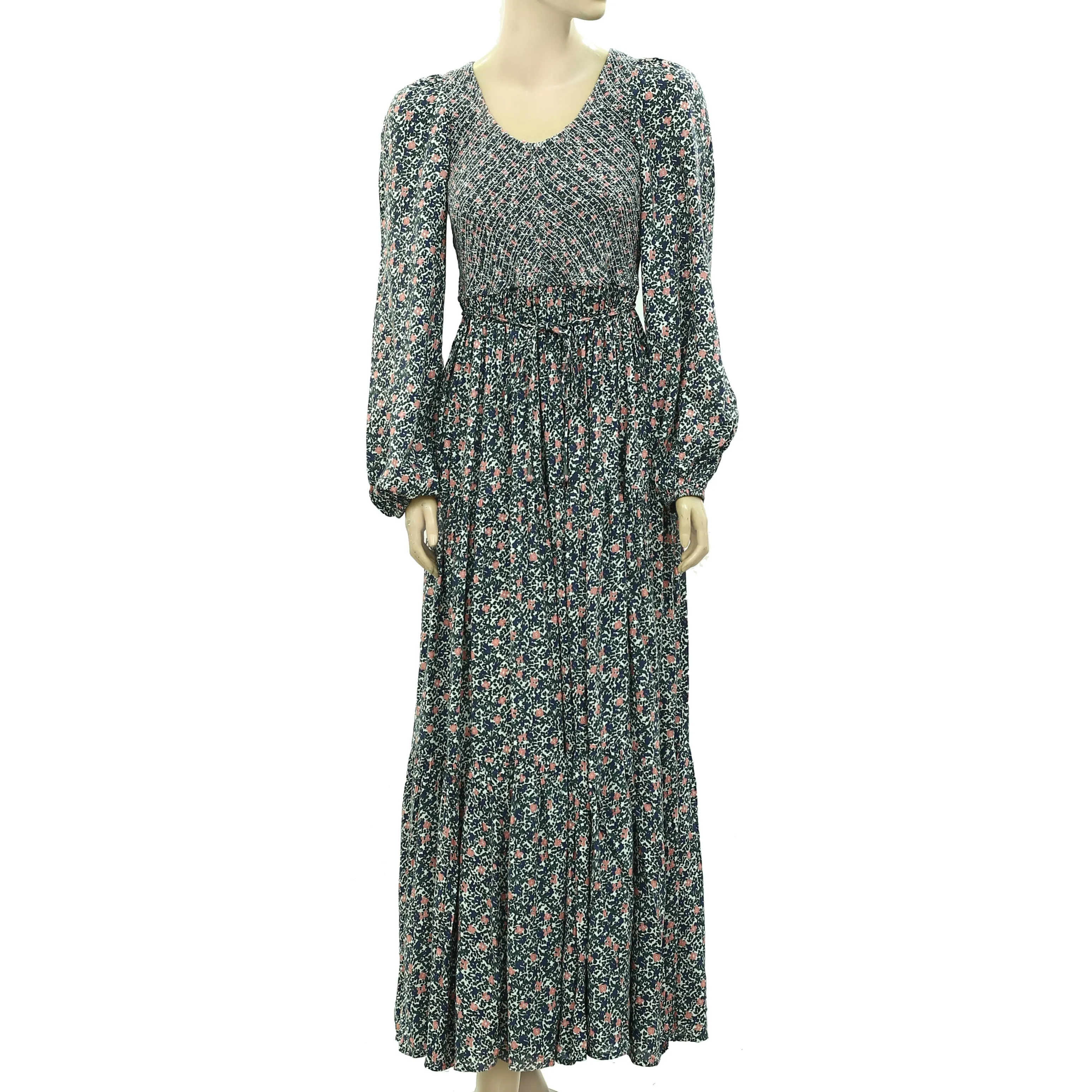 Apiece Apart Olivias Smocked Maxi Dress