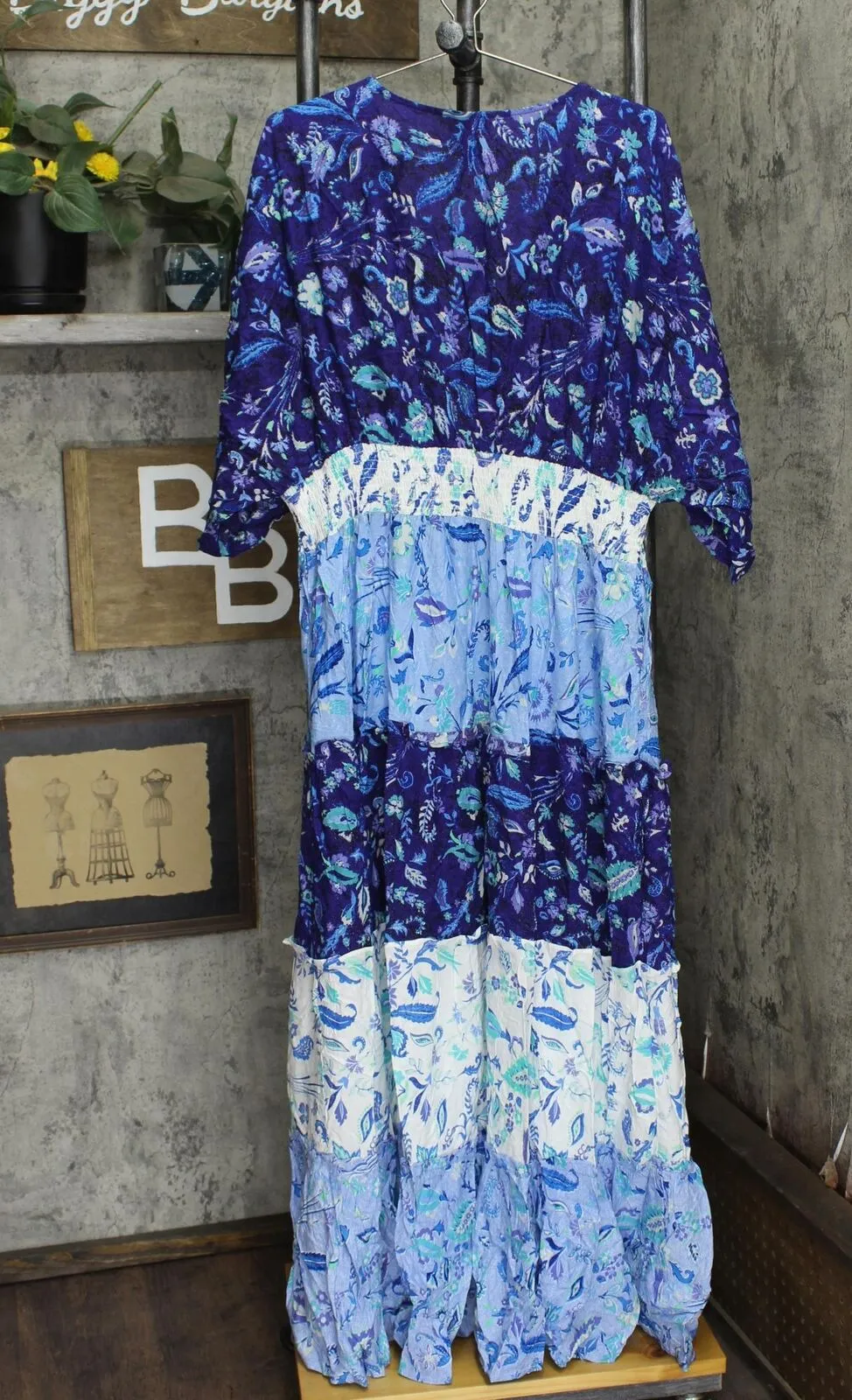 Avenue Womens Plus Size Daisy Tiered Maxi Dress 166d54138f0471