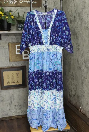 Avenue Womens Plus Size Daisy Tiered Maxi Dress 166d54138f0471
