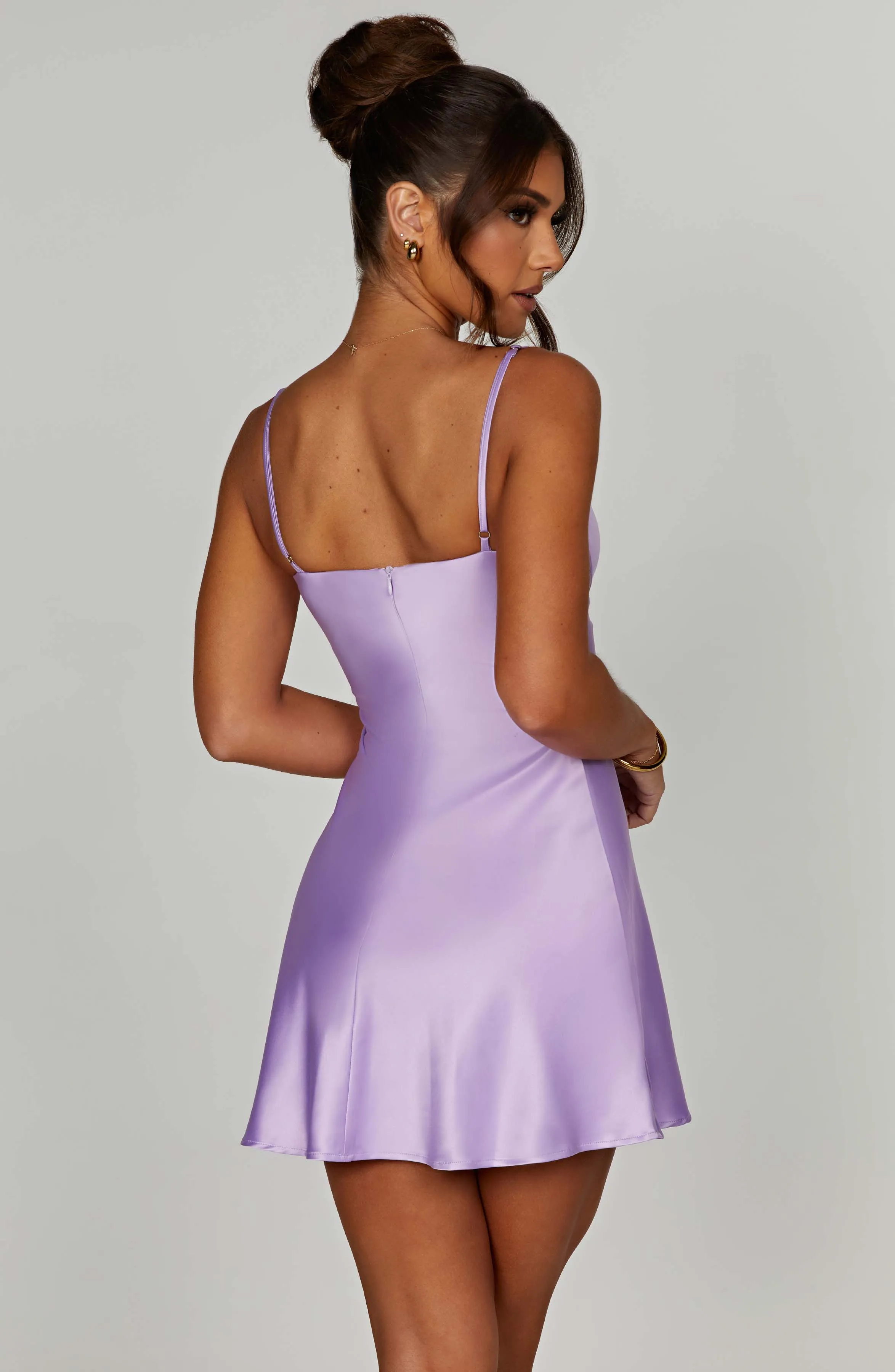 Azaria Mini Graceful Dress - Purple