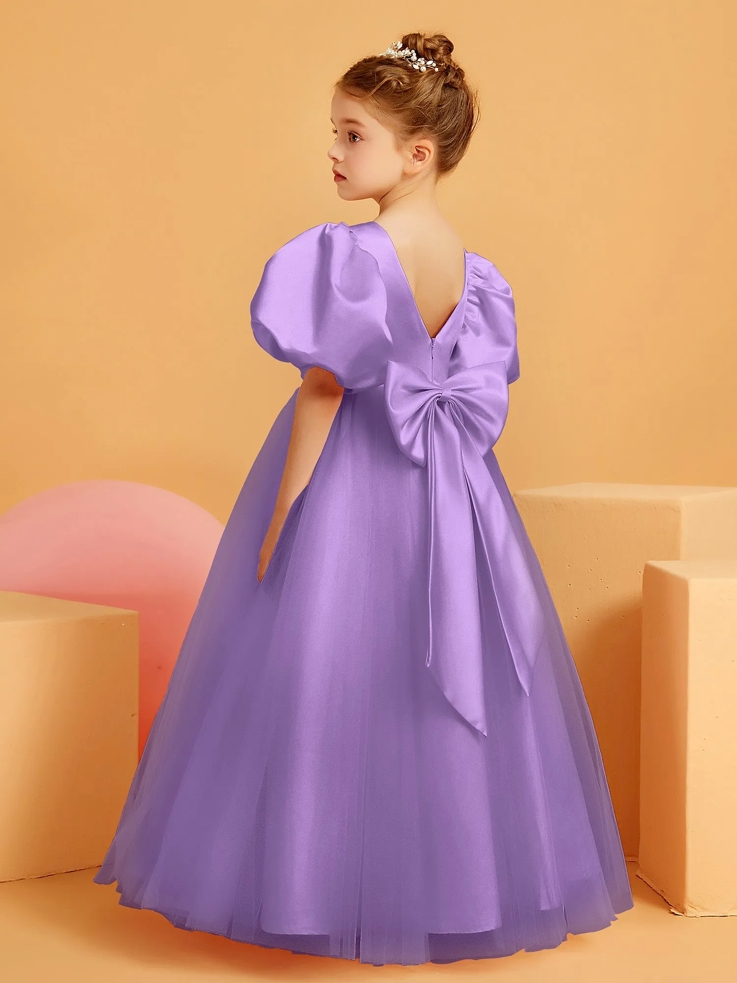 Ball-Gown/Princess Floor-Length Flower Girl Dress Tahiti