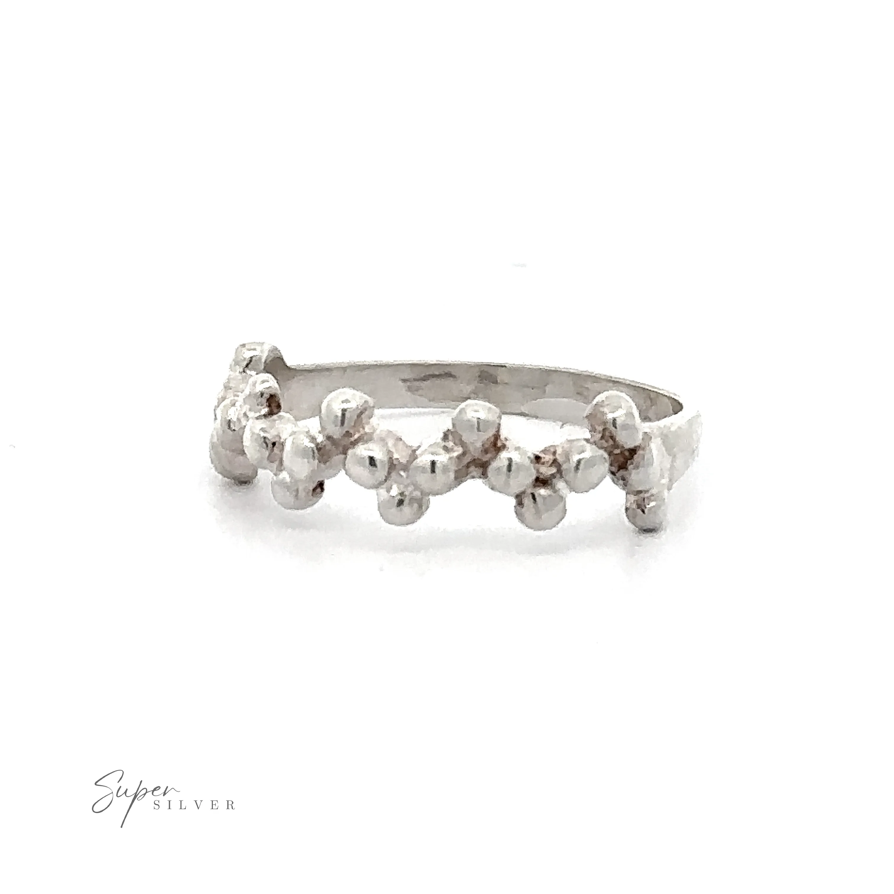 Beaded Half Zig-Zag Ring