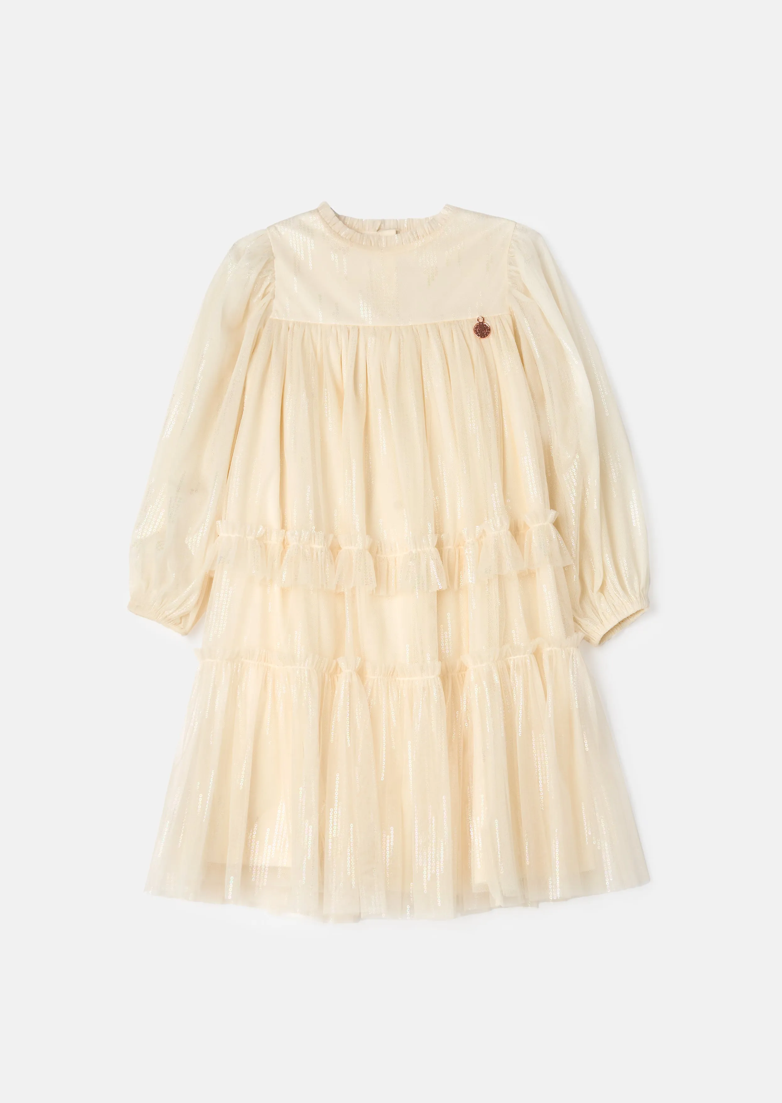 Beau Ivory Boho Embellished Dress