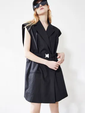 Belted Sleeveless Waistcoat