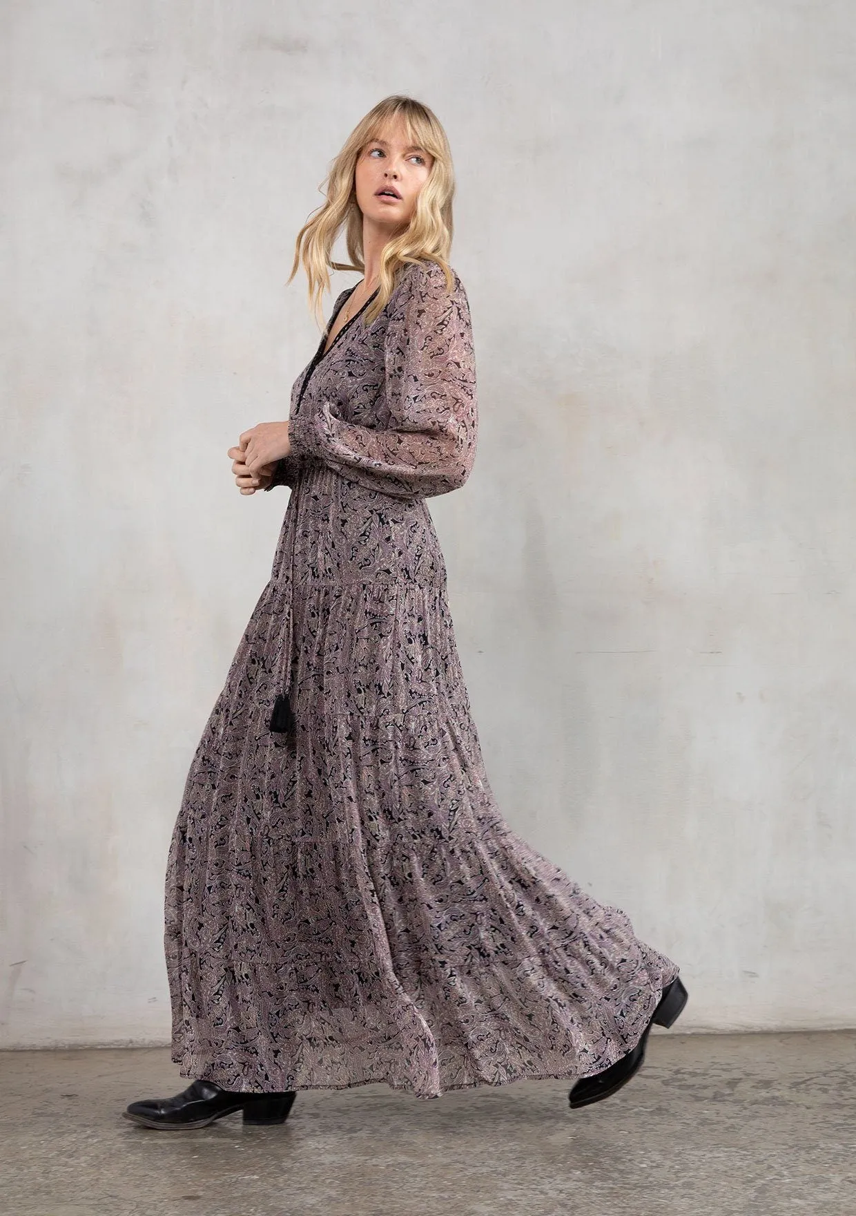 Birdie Paisley Maxi Dress