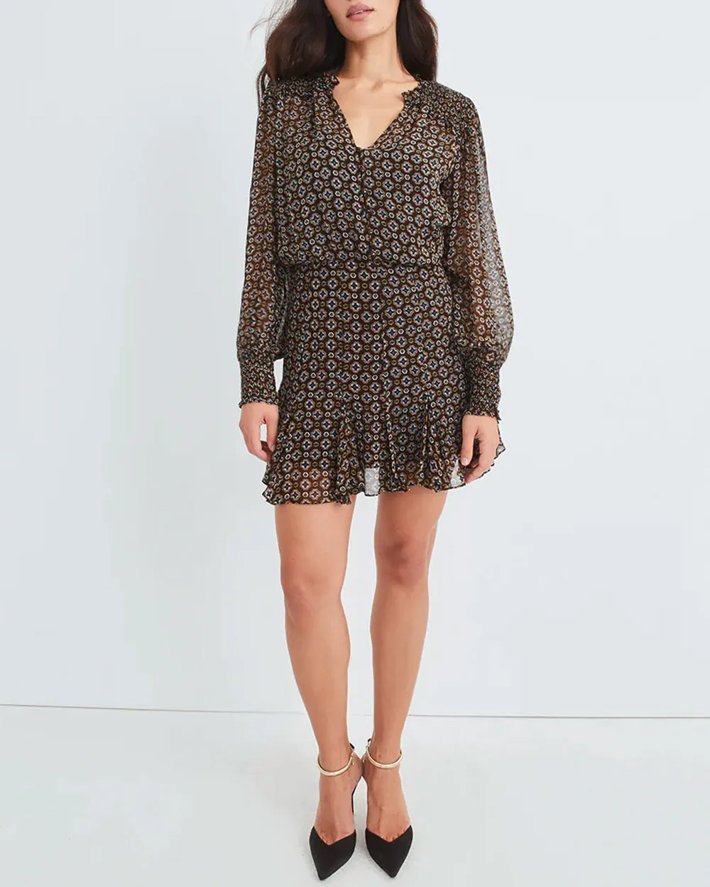 Black Multi Sacchi Mini Dress