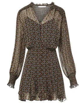 Black Multi Sacchi Mini Dress