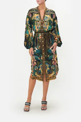 BLOUSON SLEEVE MIDI DRESS FEARLESS FELIS