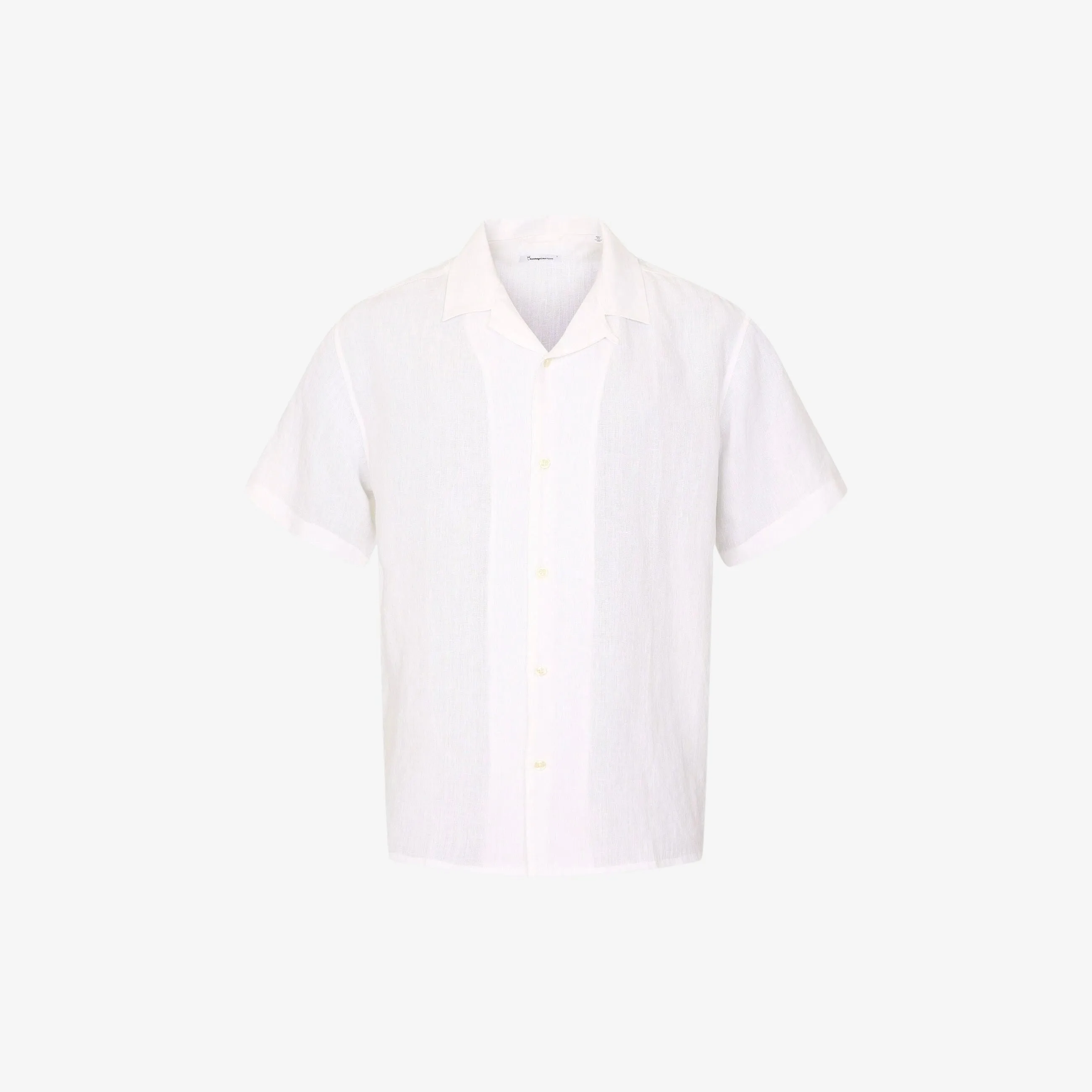 Box Fit Short Sleeved Organic Linen Shirt Made Of Organic Linen