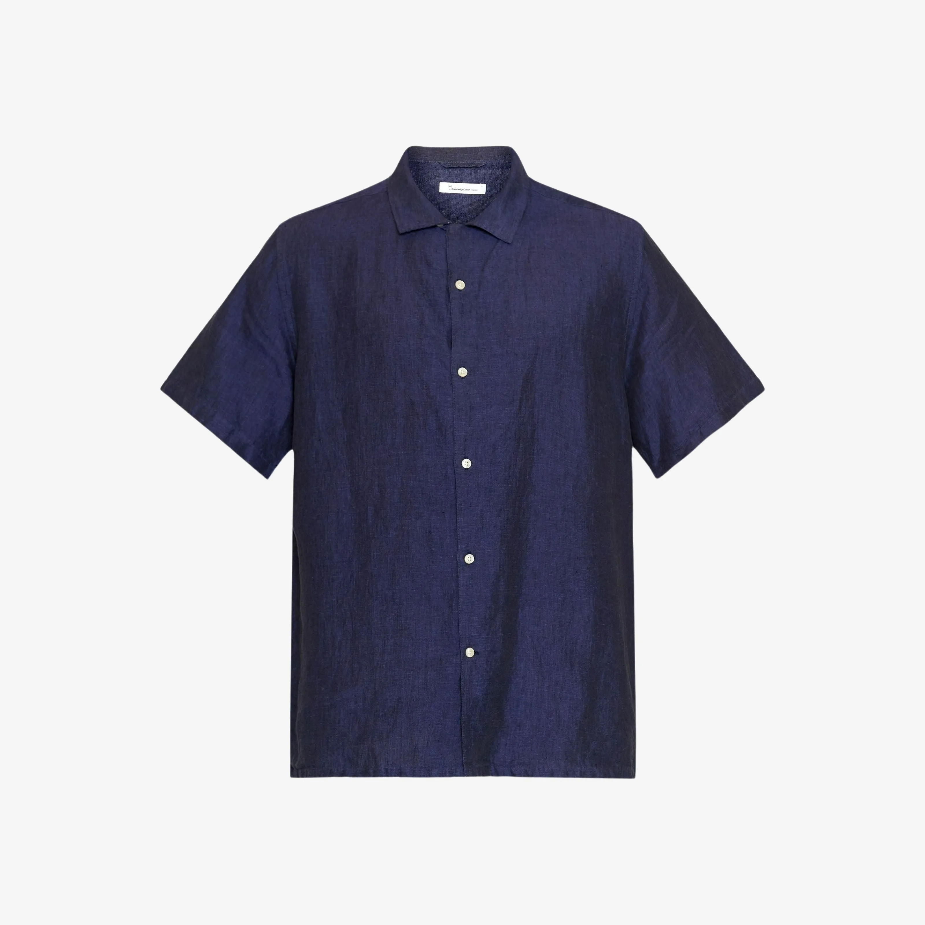 Box Fit Short Sleeved Organic Linen Shirt Made Of Organic Linen