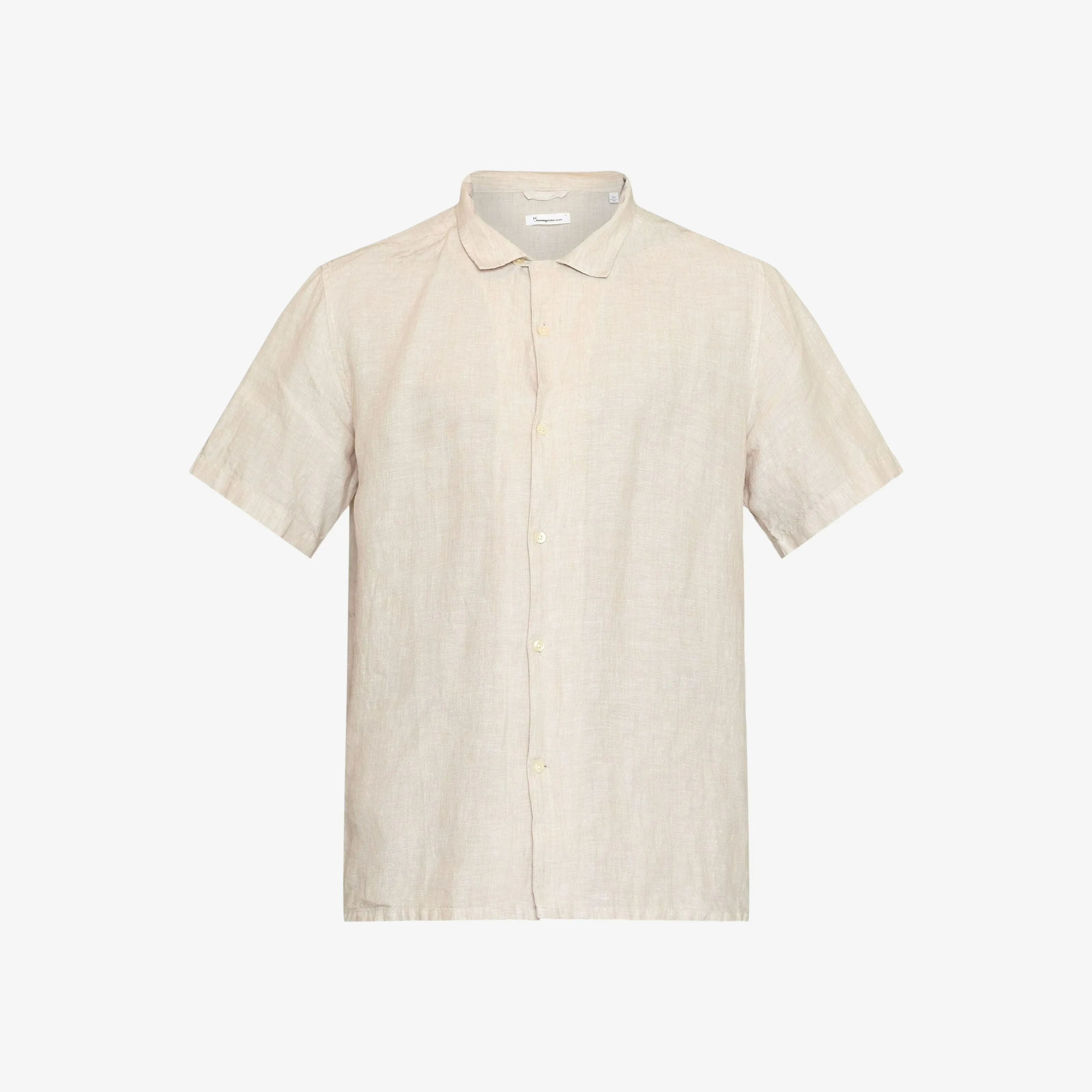 Box Fit Short Sleeved Organic Linen Shirt Made Of Organic Linen