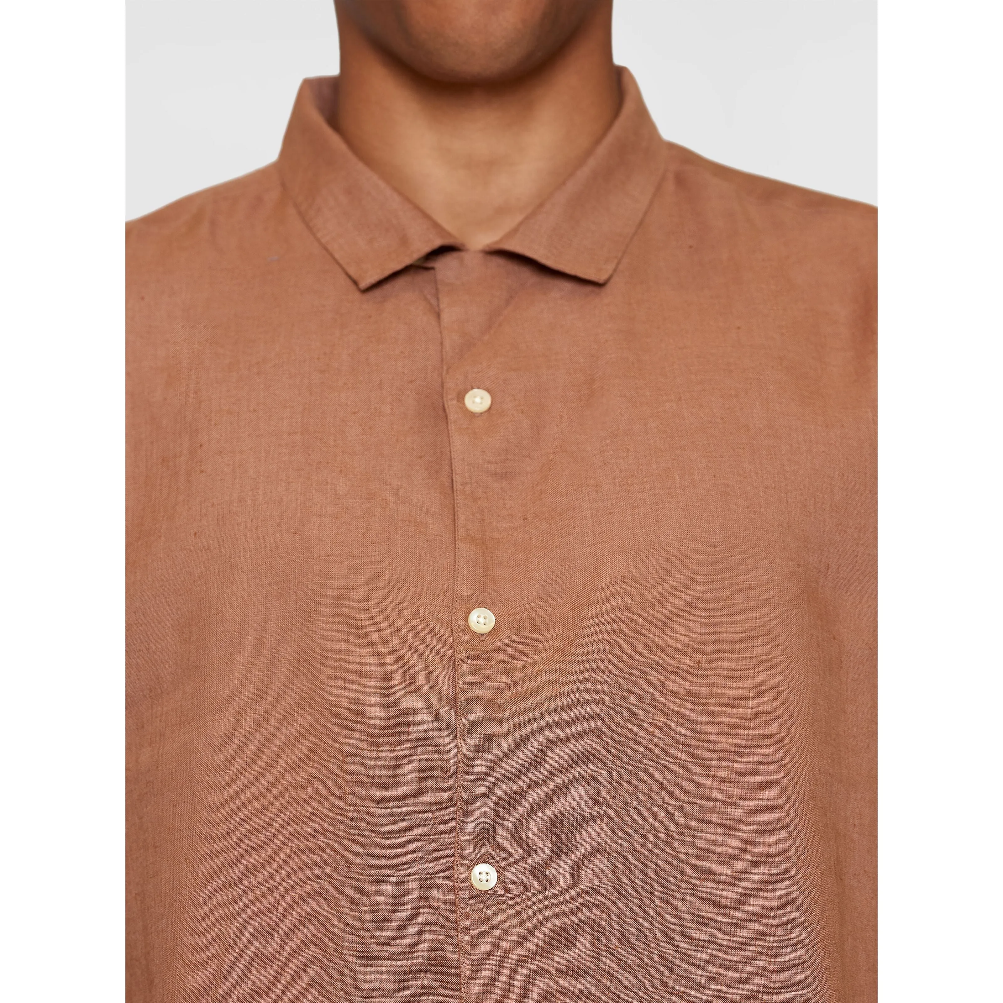 Box Fit Short Sleeved Organic Linen Shirt Made Of Organic Linen