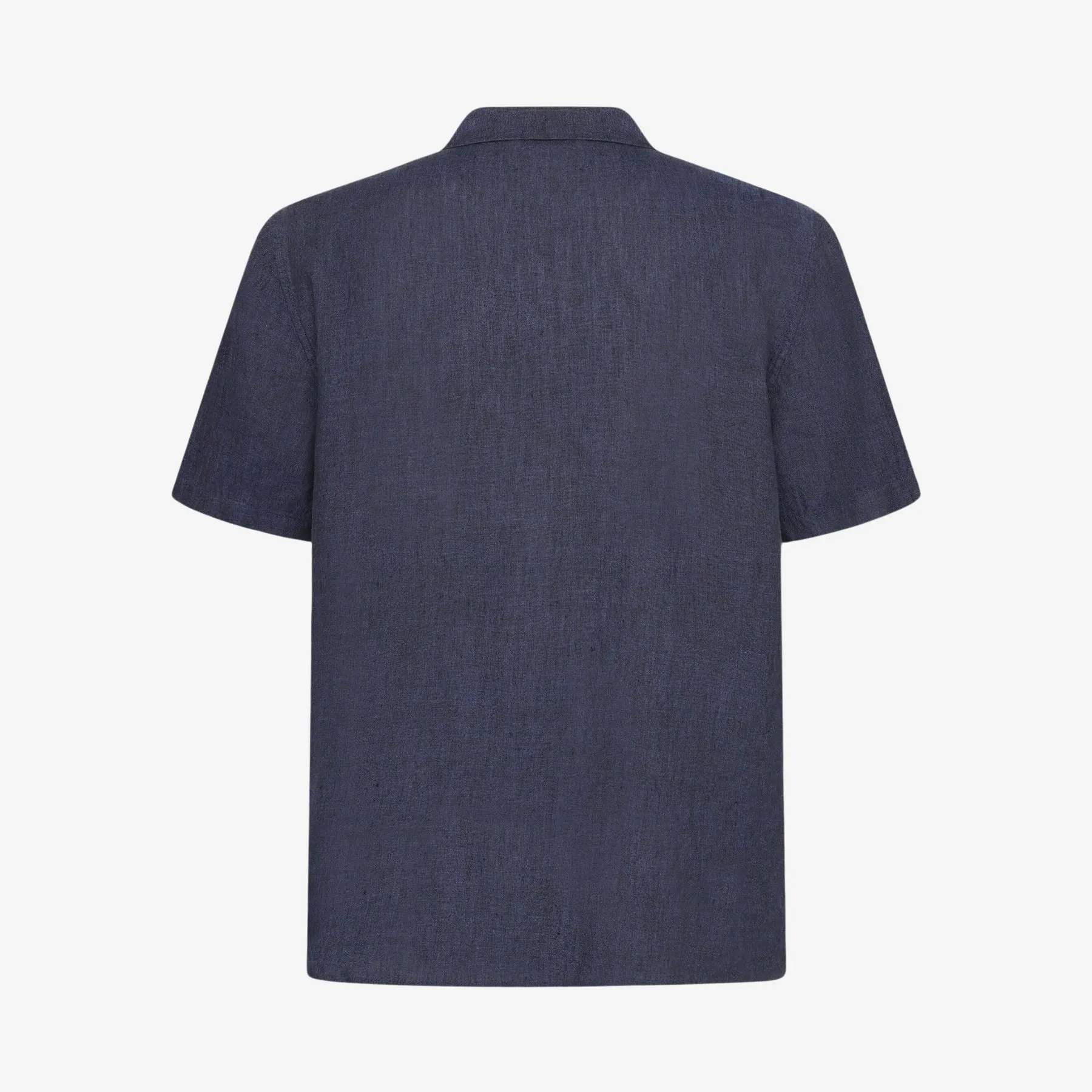 Box Fit Short Sleeved Organic Linen Shirt Made Of Organic Linen
