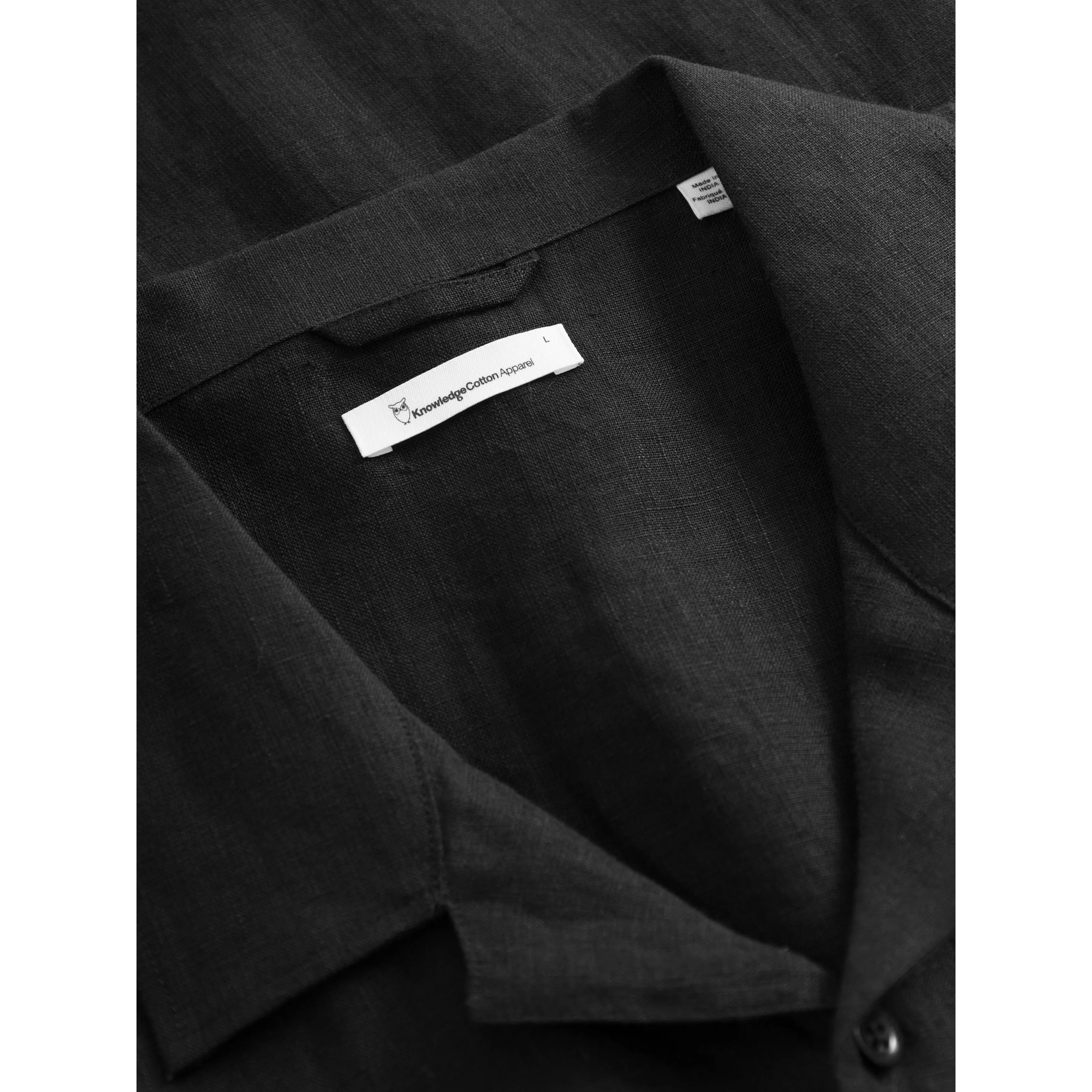 Box Fit Short Sleeved Organic Linen Shirt Made Of Organic Linen