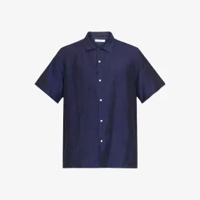 Box Fit Short Sleeved Organic Linen Shirt Made Of Organic Linen