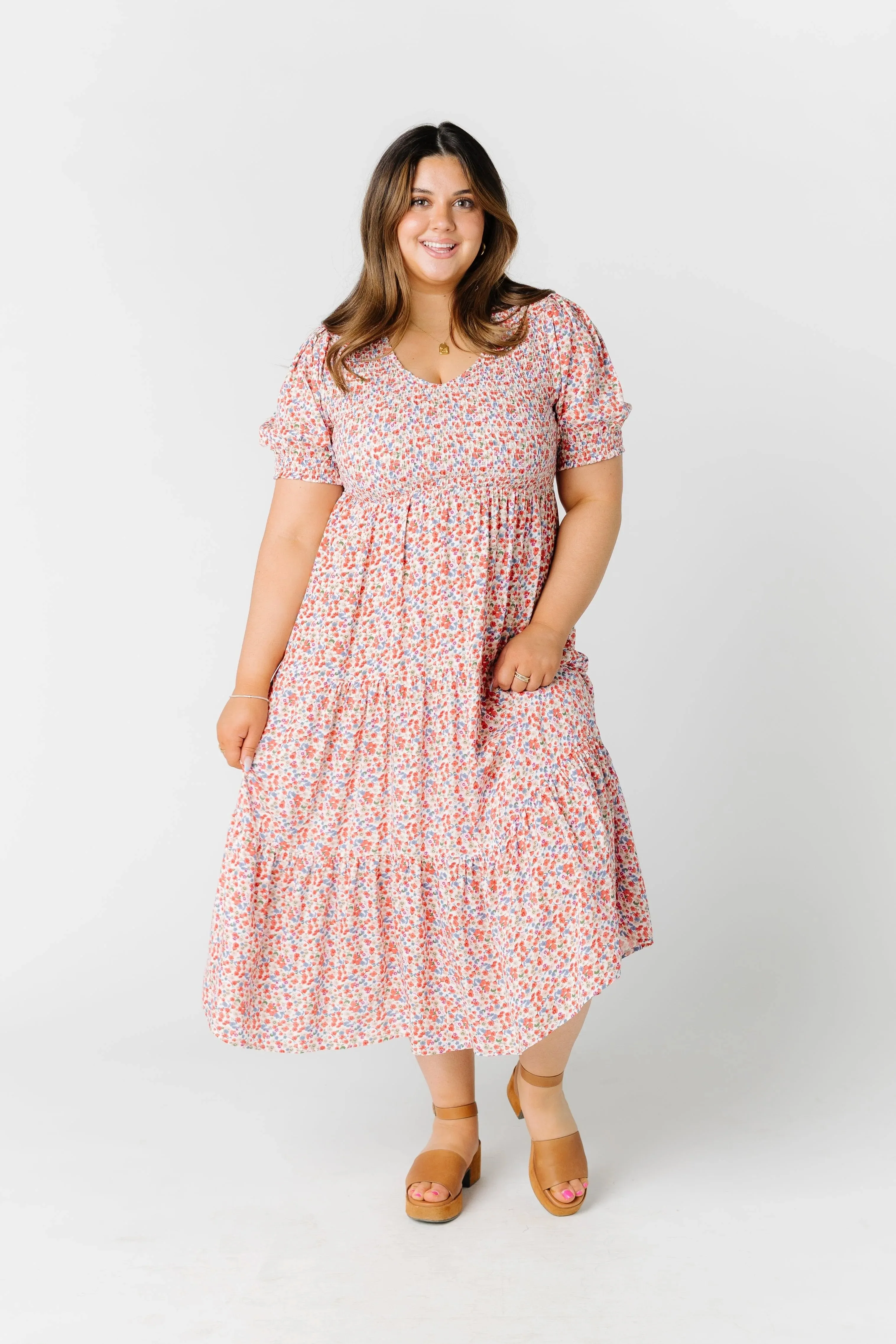Brass & Roe Alison Smocked Dress
