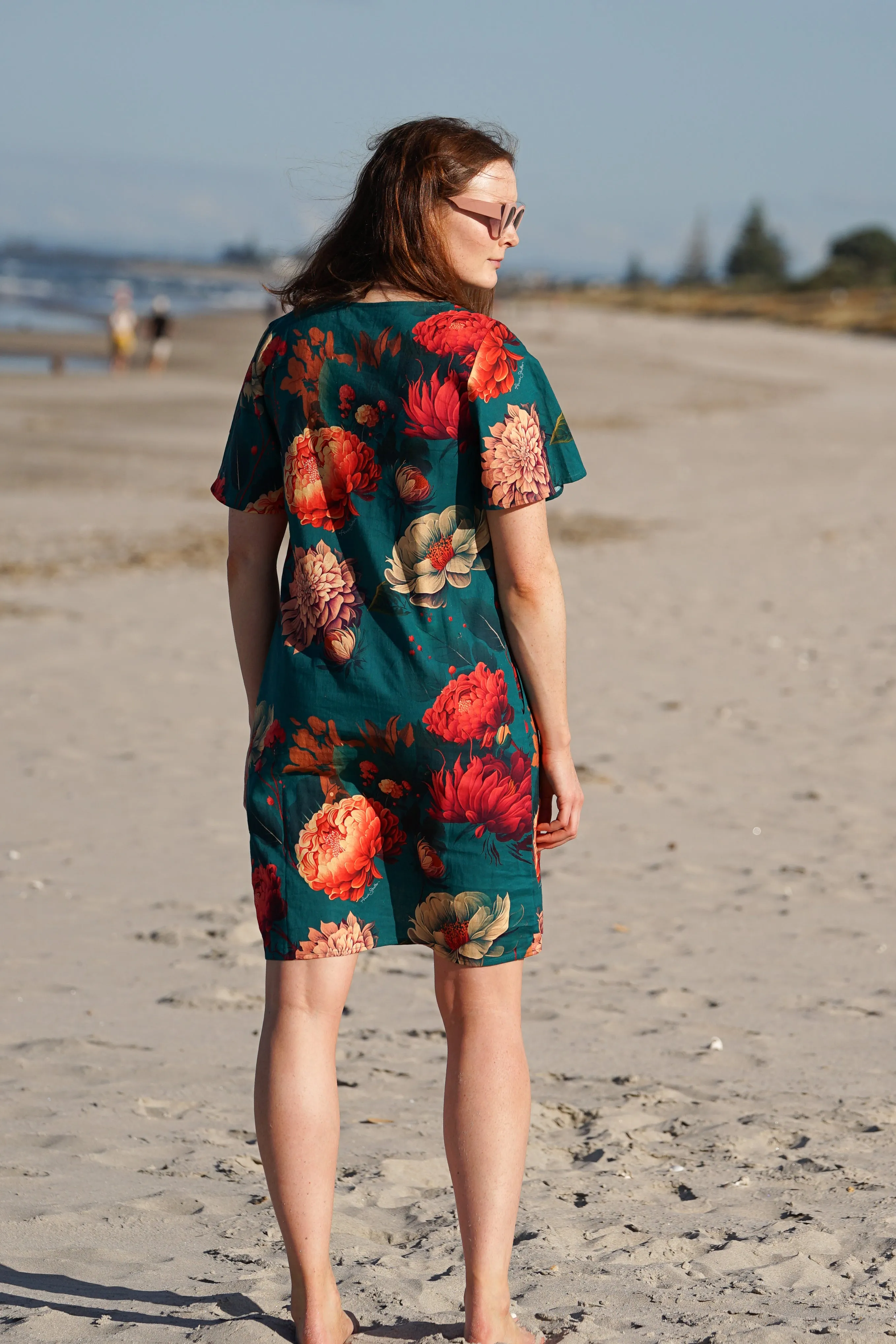 Carey Rose Dress - Teal Petal | SALE
