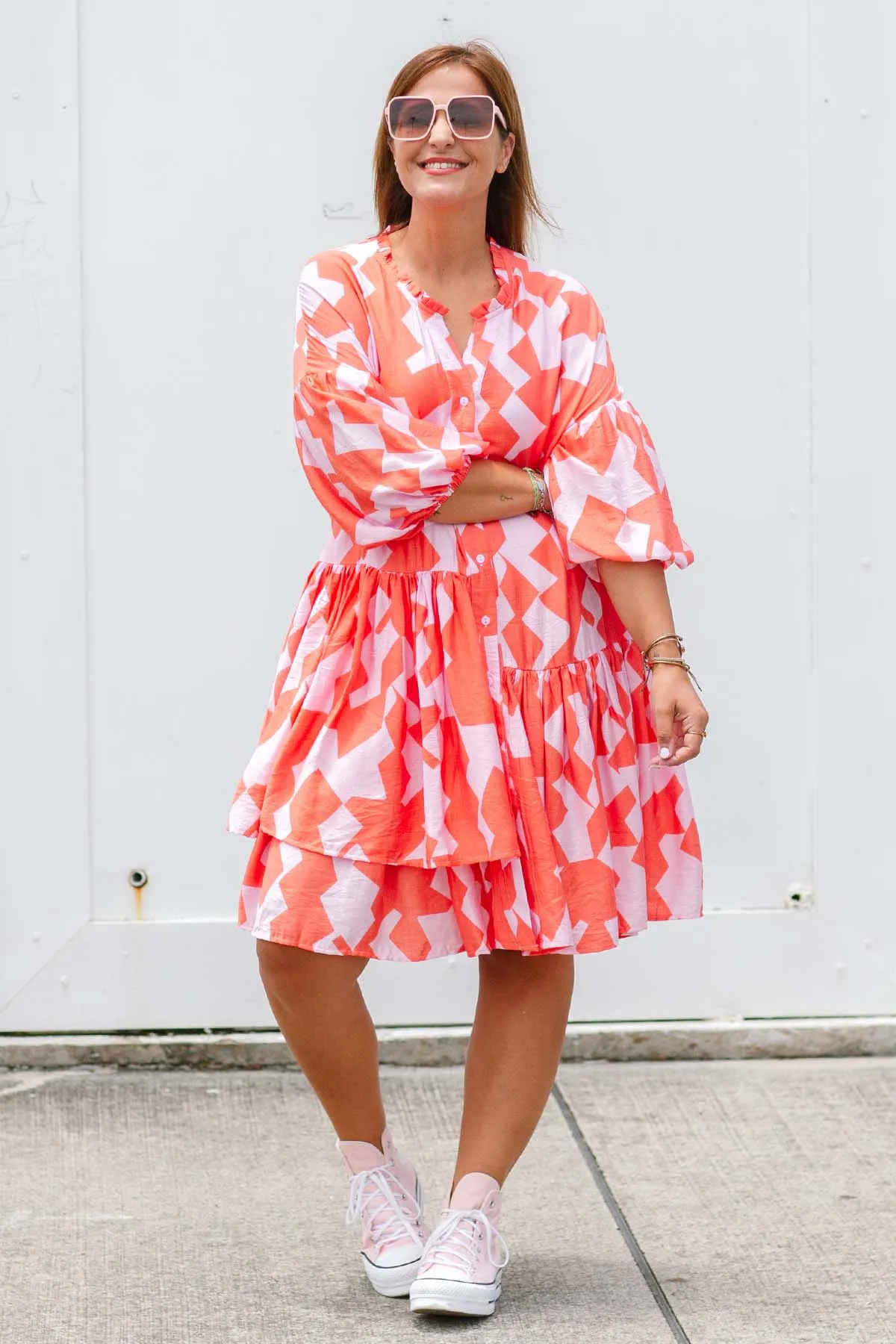 Carnival Dress - Coral