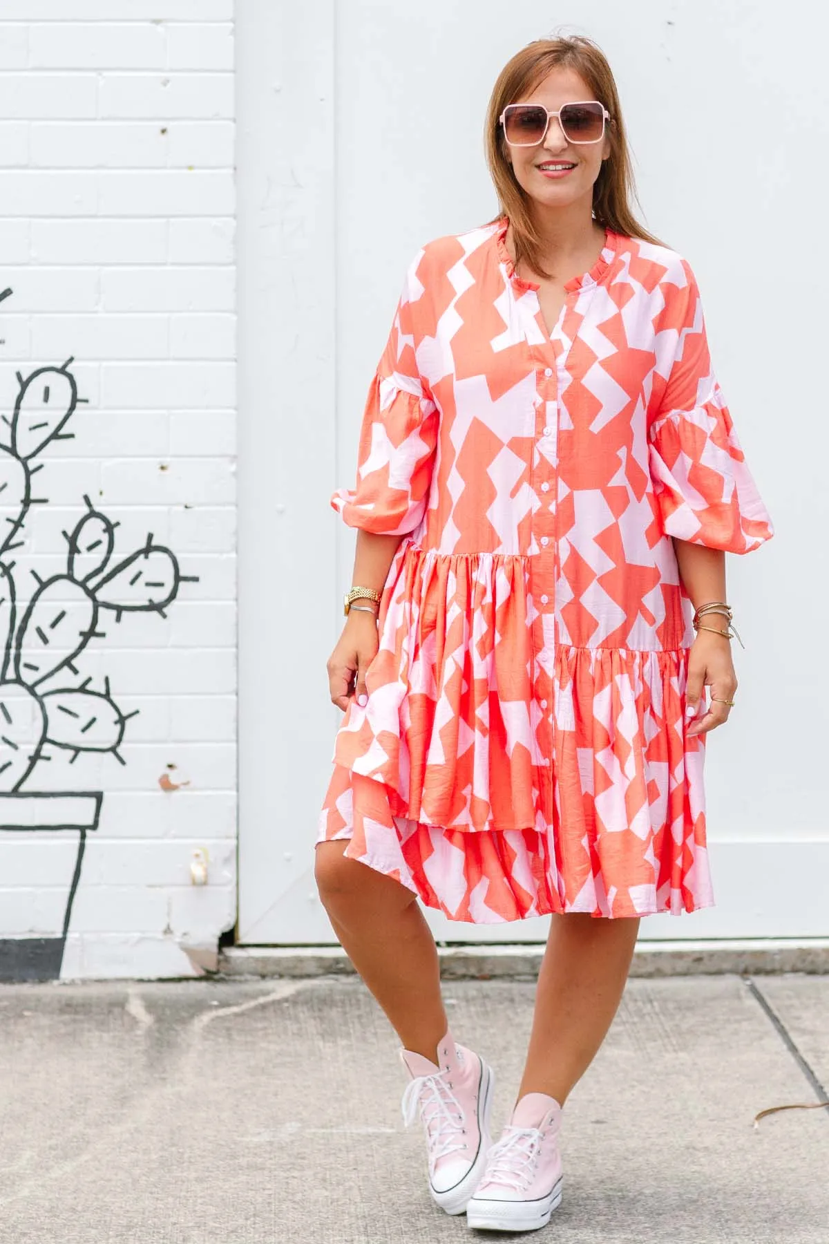 Carnival Dress - Coral