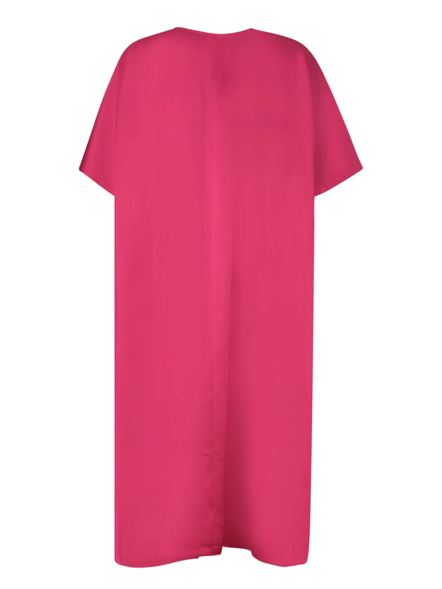 Cherry Satin Kaftan Dress
