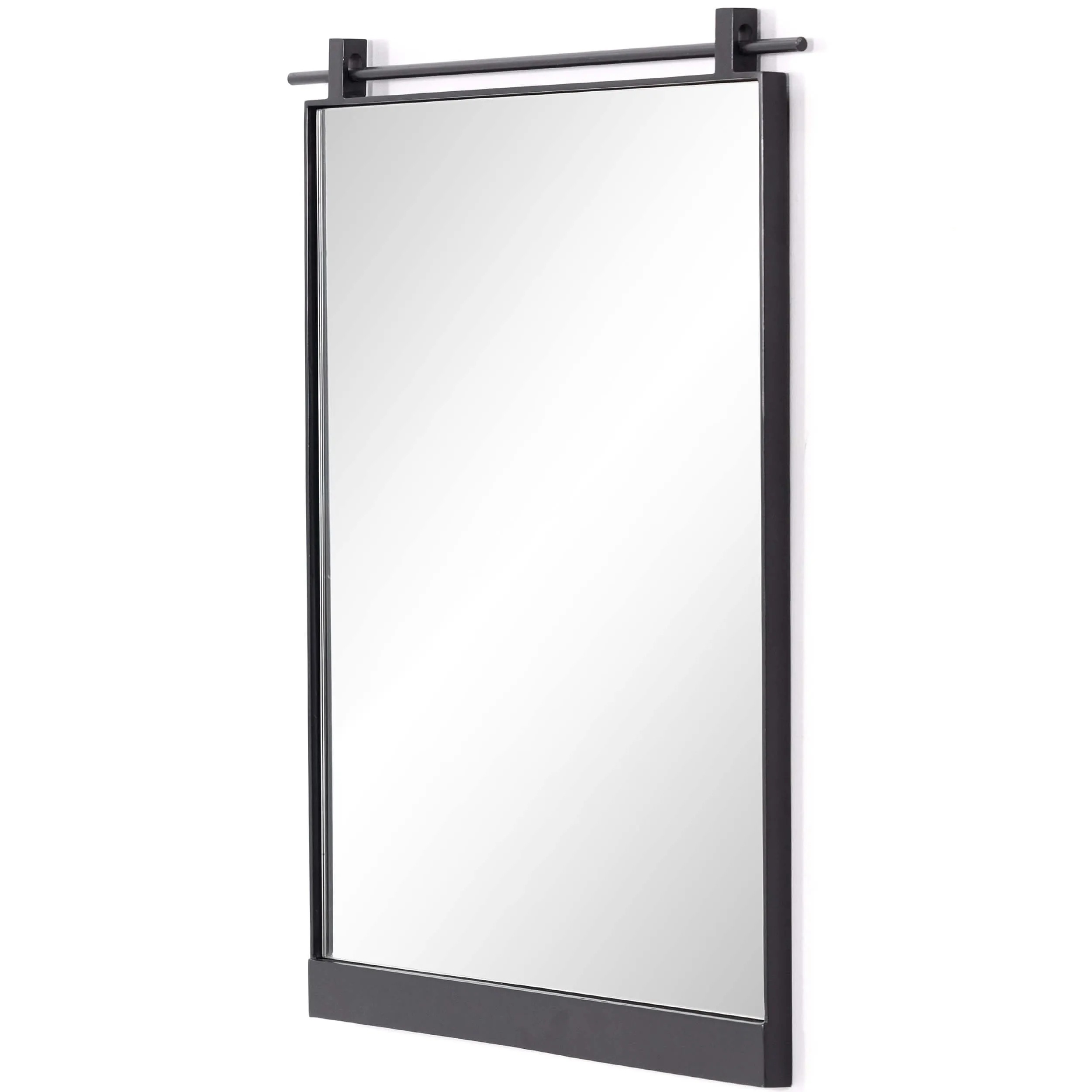 Chico Small Mirror, Antique Iron