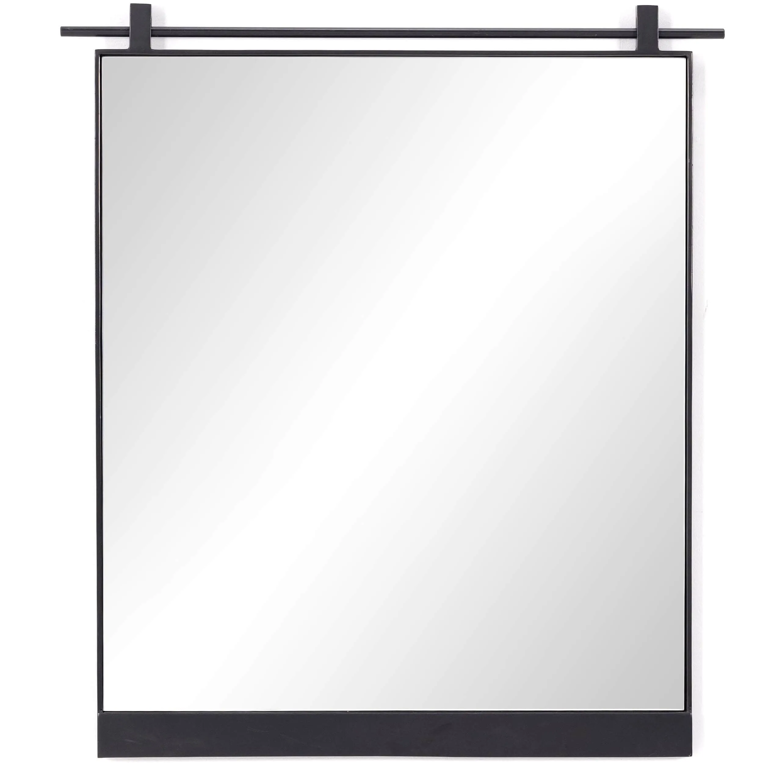 Chico Small Mirror, Antique Iron