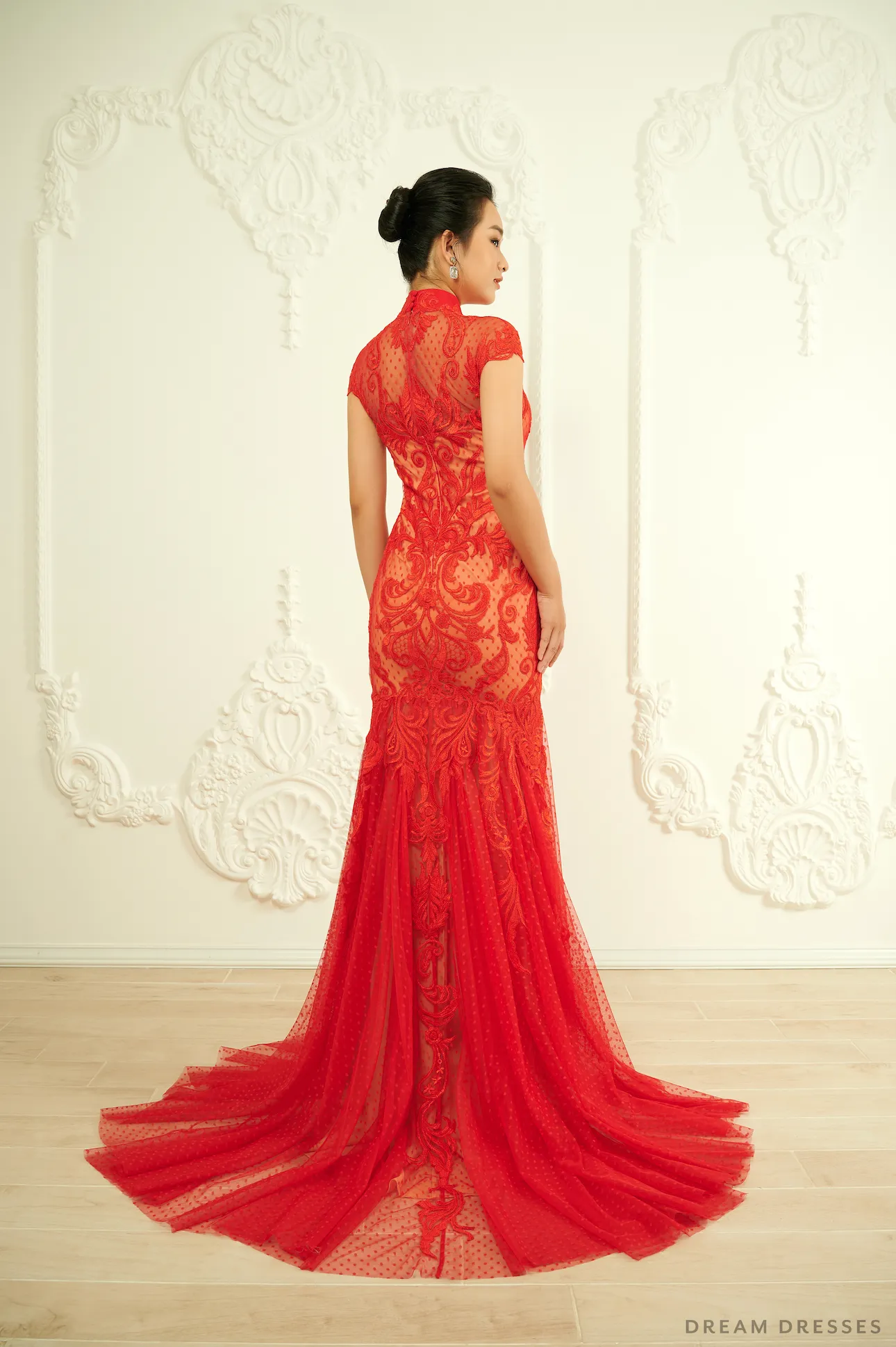 Chinese Inspired Red Wedding Dress (#Yanlin)