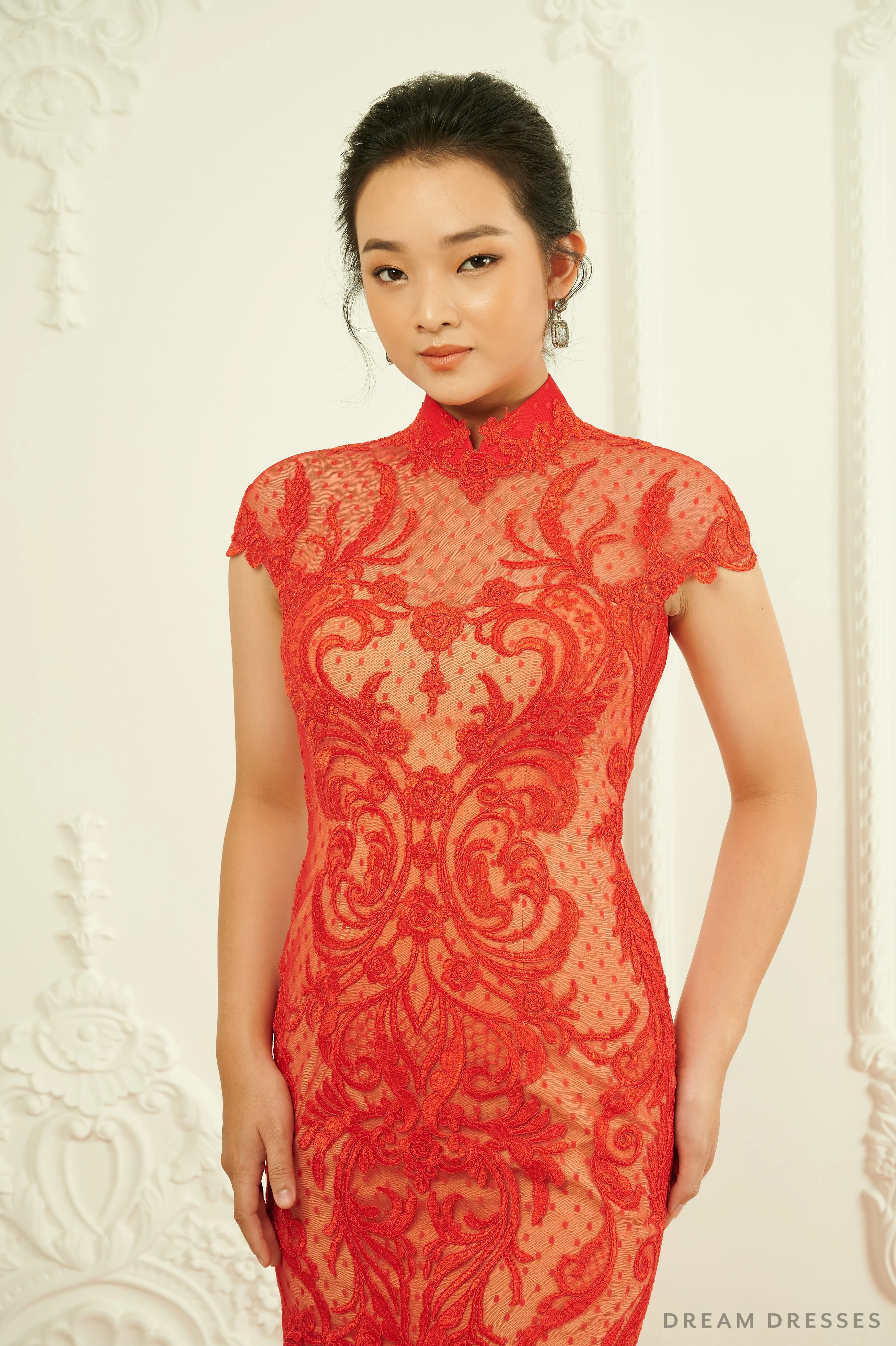 Chinese Inspired Red Wedding Dress (#Yanlin)