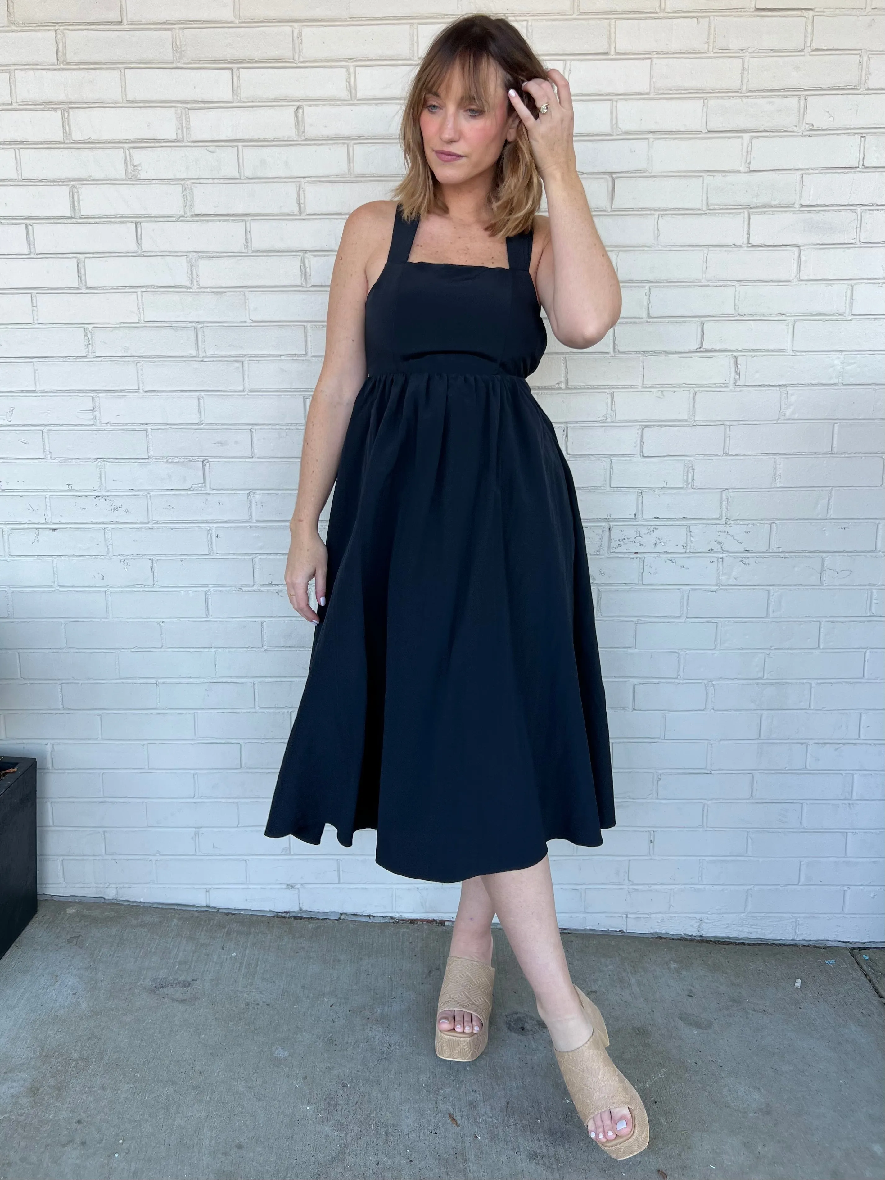 Classic Muse Flare Midi Dress