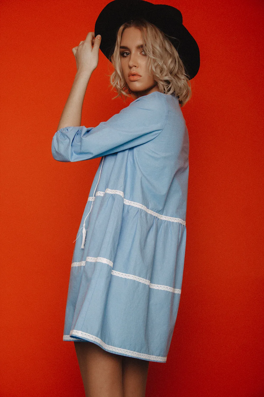 Cotton mini dress