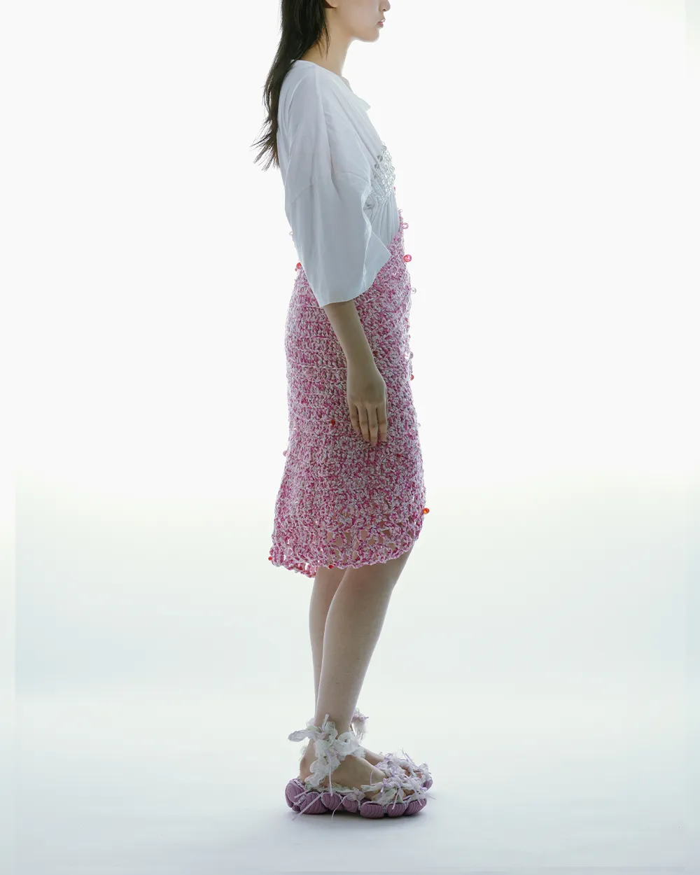 CROCHET BEADED SKIRT