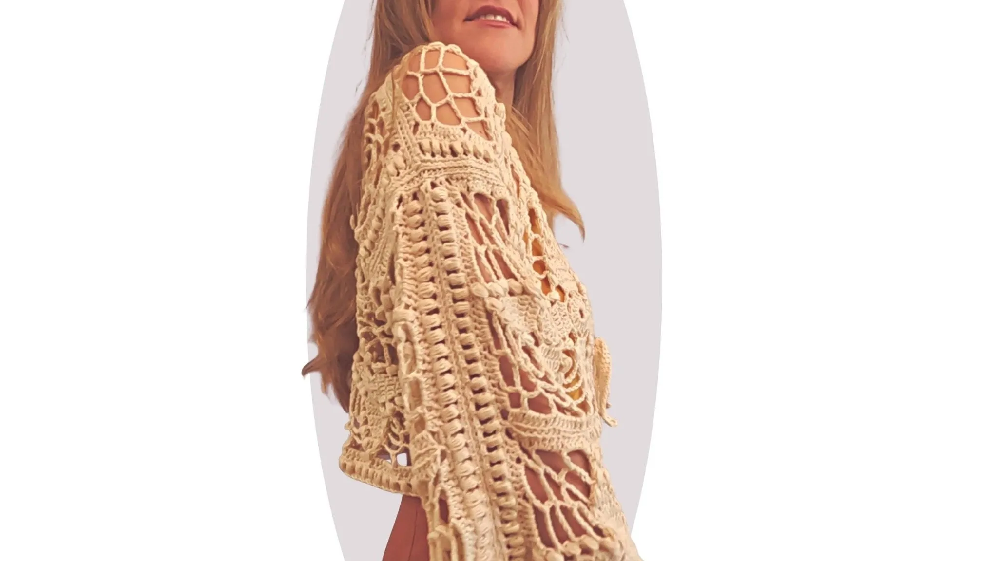 Crochet Cardigan Pattern - Western Wildflower