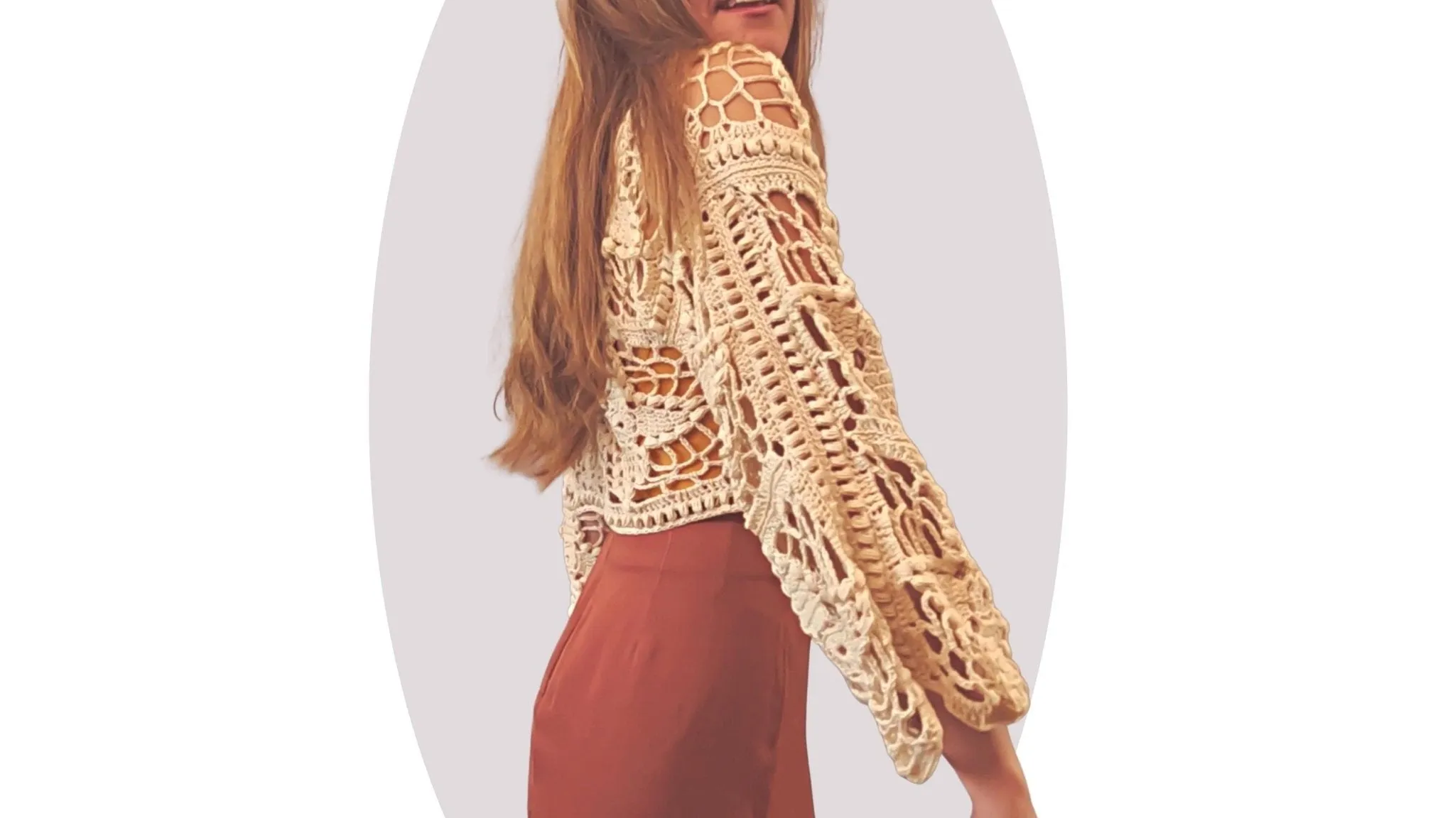 Crochet Cardigan Pattern - Western Wildflower