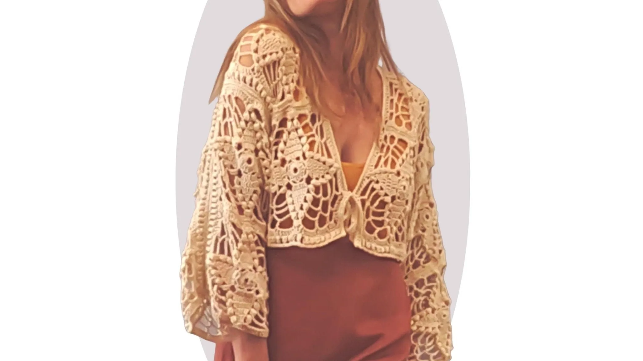 Crochet Cardigan Pattern - Western Wildflower