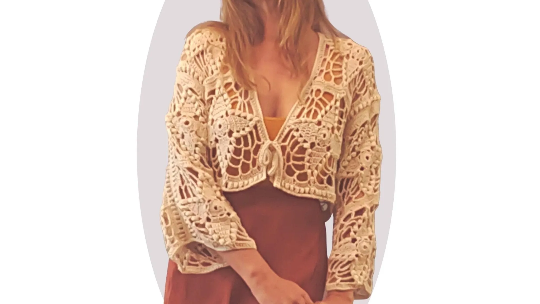 Crochet Cardigan Pattern - Western Wildflower