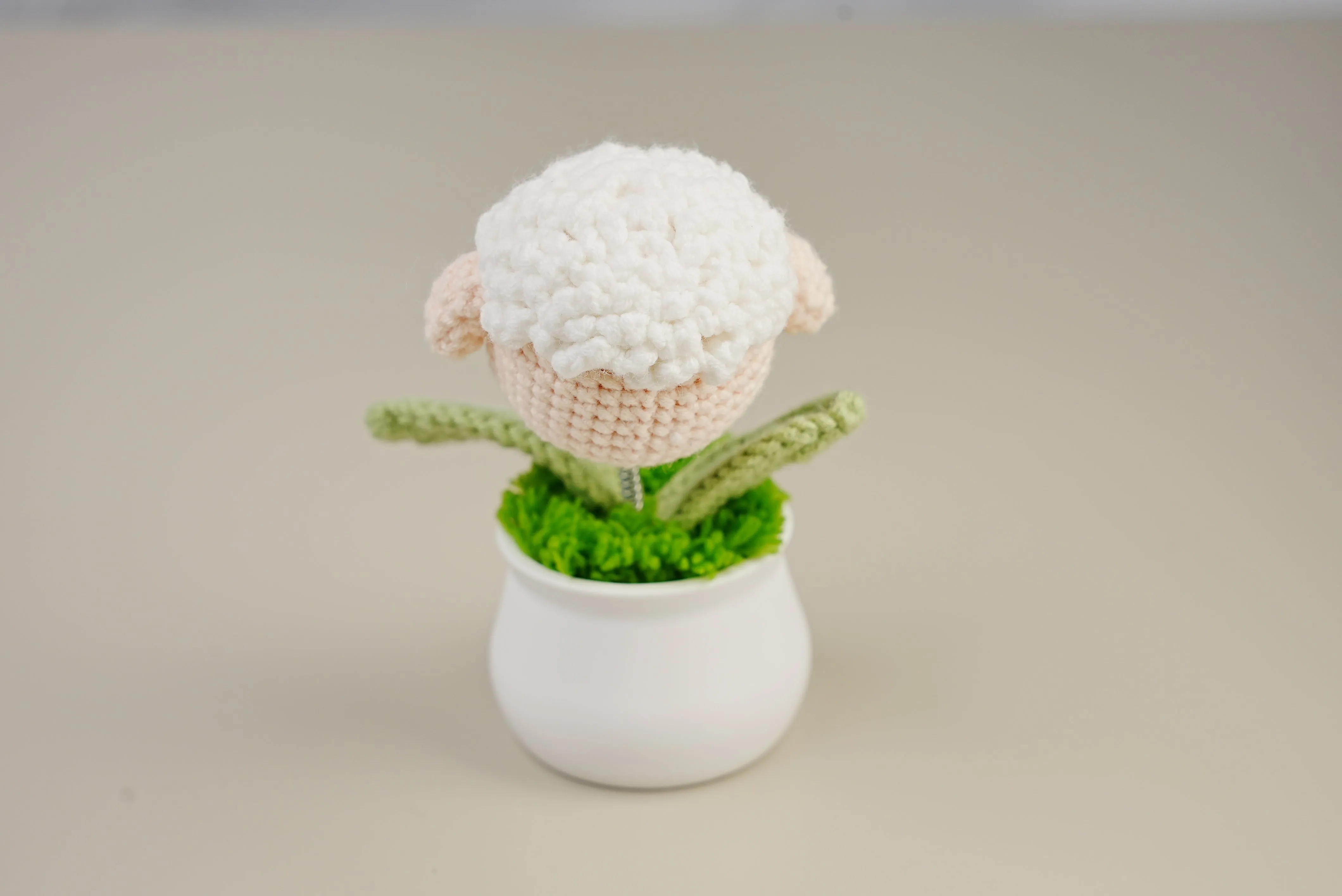 Crochet Potted Lamb