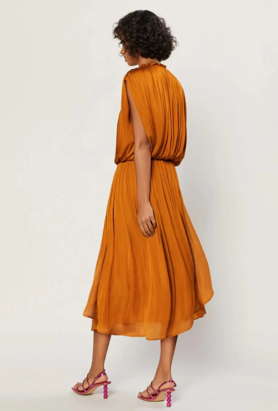 Current Air Goldenrod Midi Dress