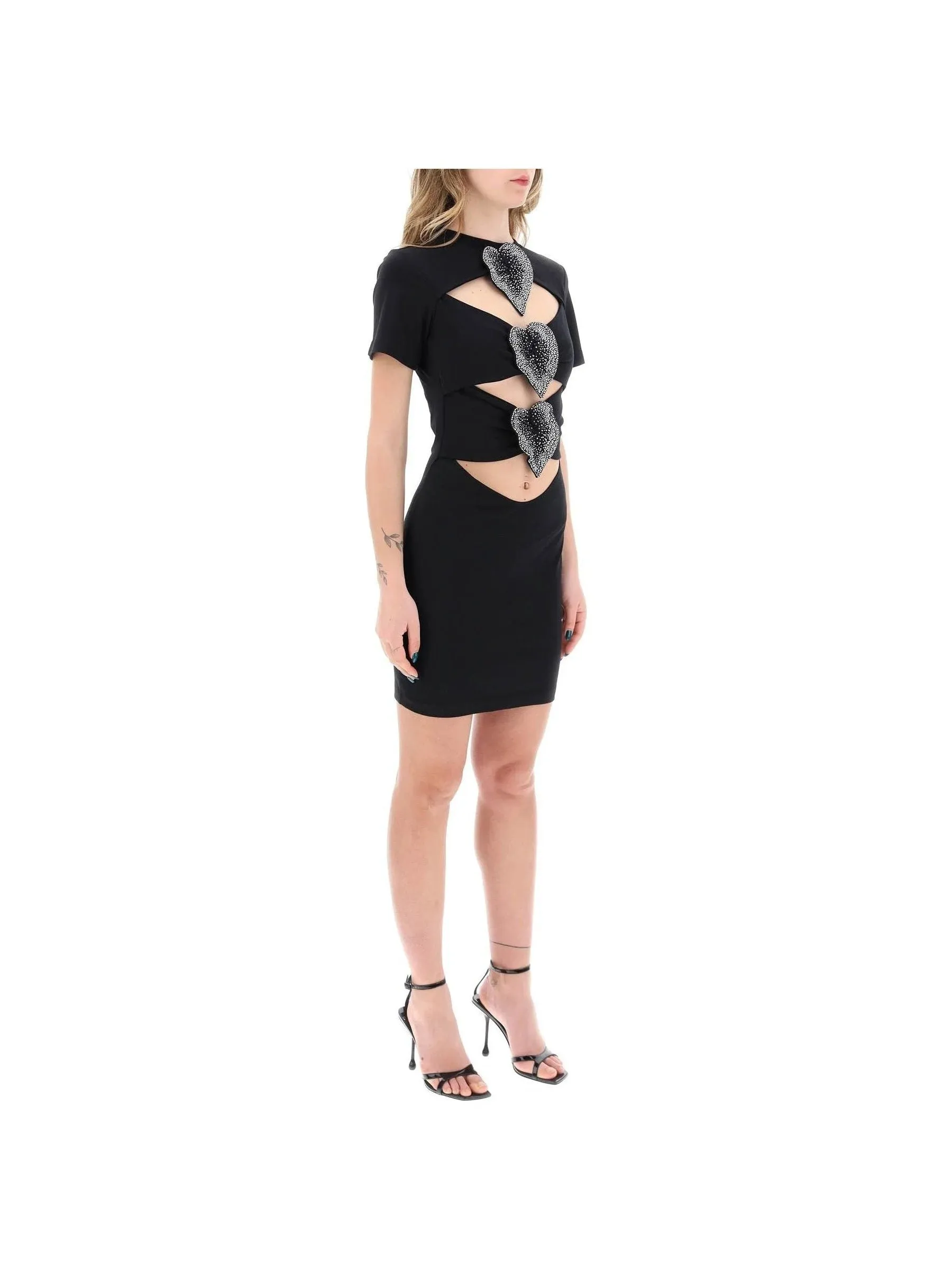 Cut-Out Anthurium Mini Dress