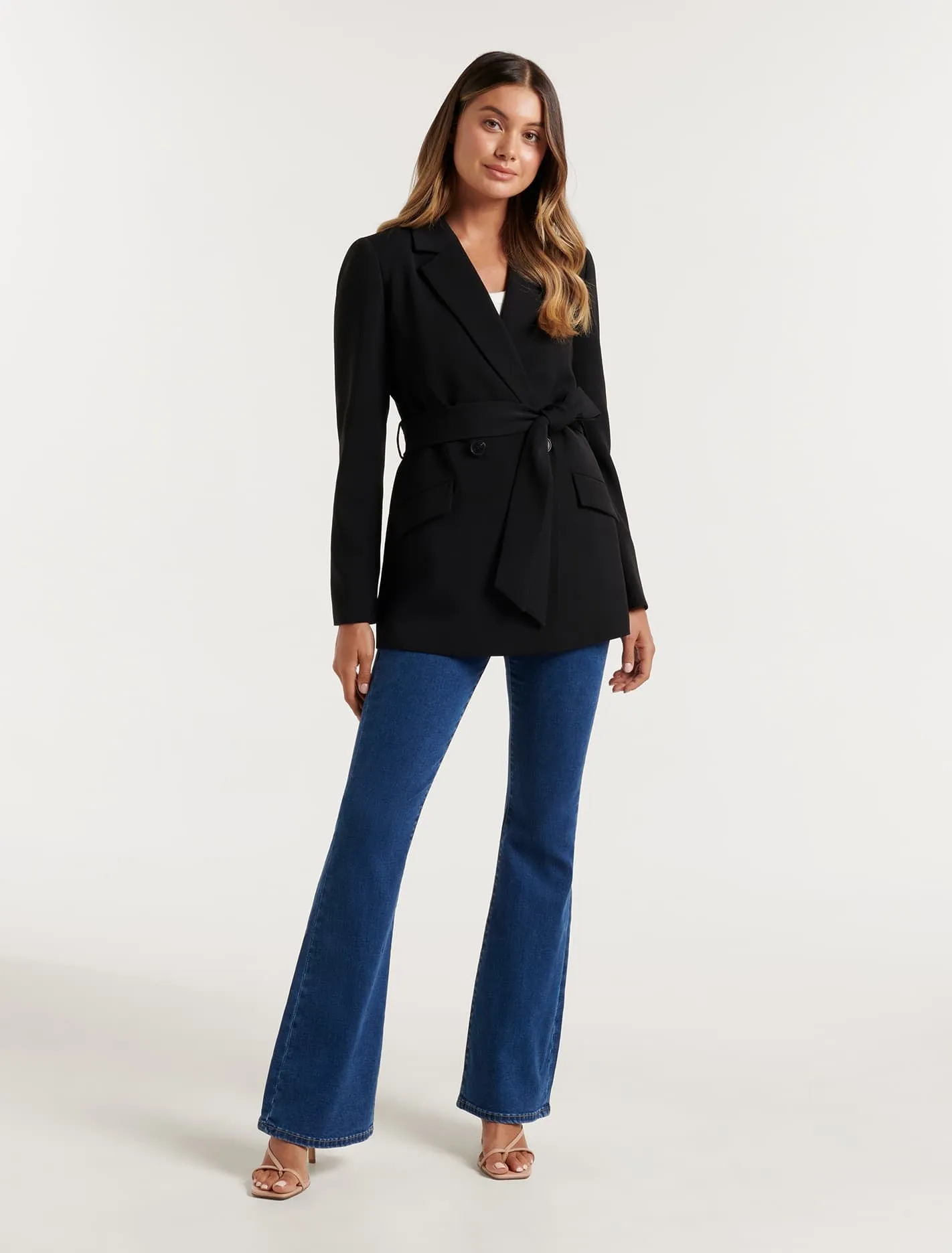 Daisy Double Breasted Belted Blazer