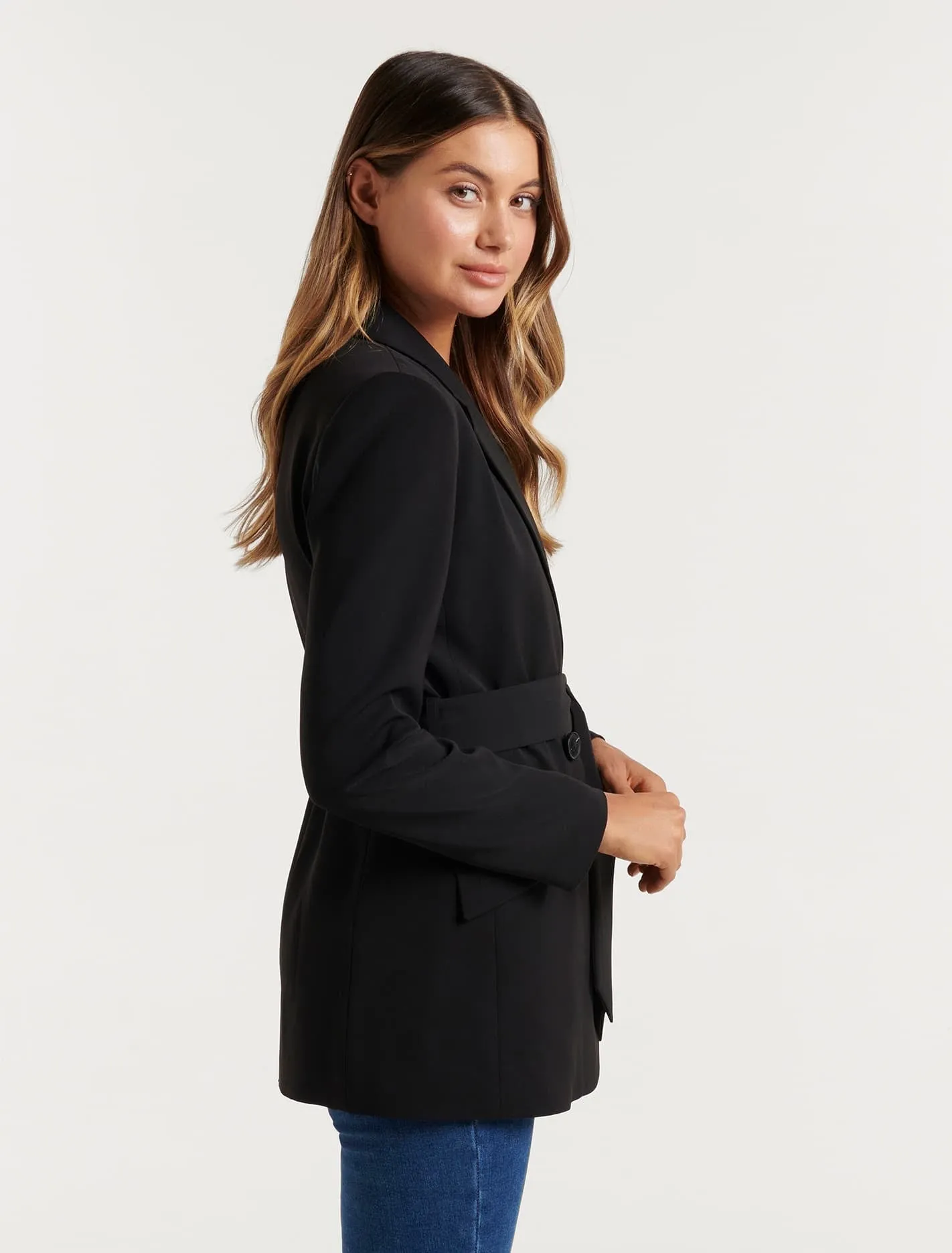 Daisy Double Breasted Belted Blazer