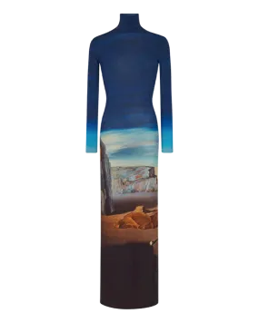 Dali Landscape Print Dress