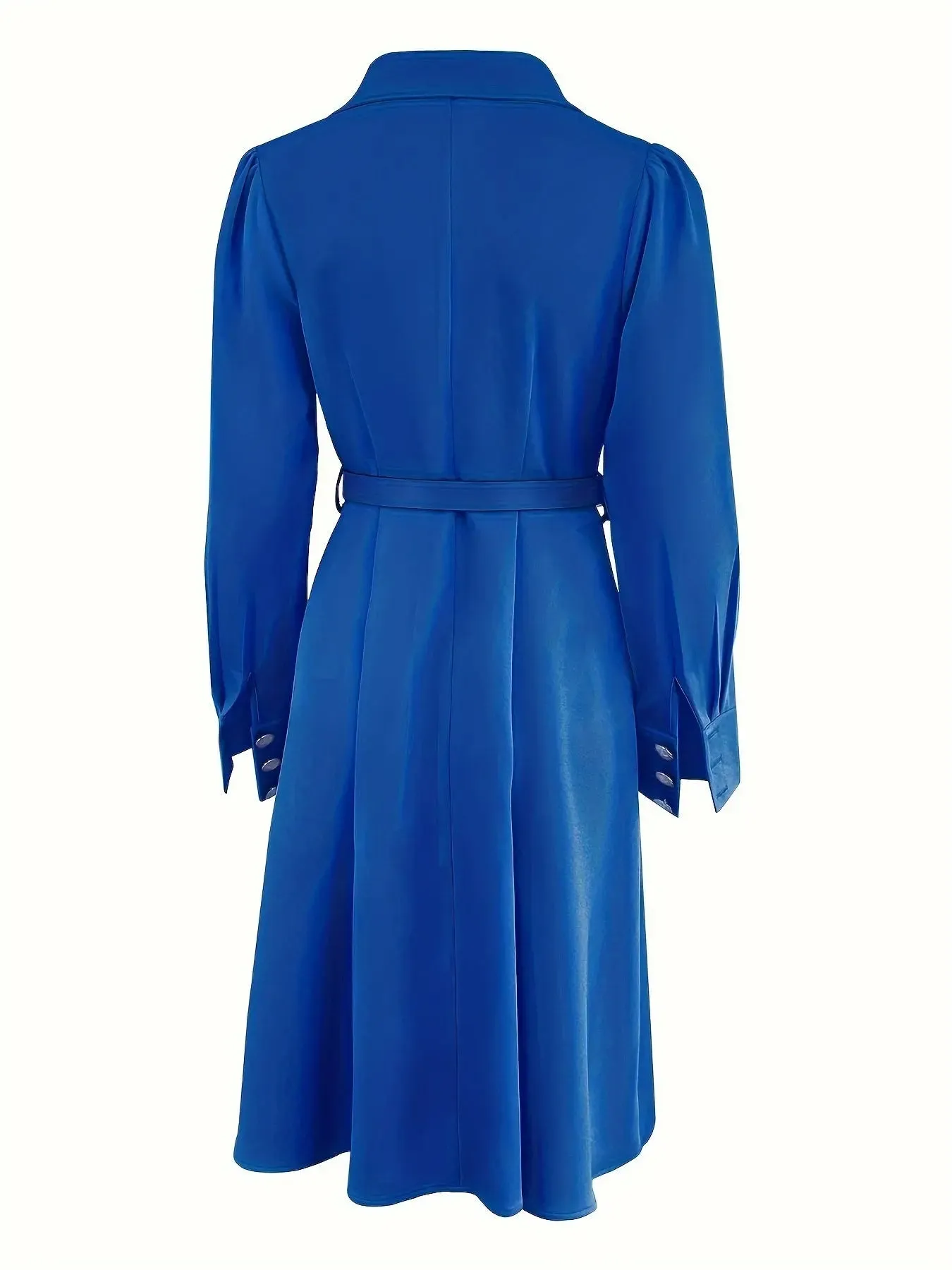 Double Breasted Belted Dress